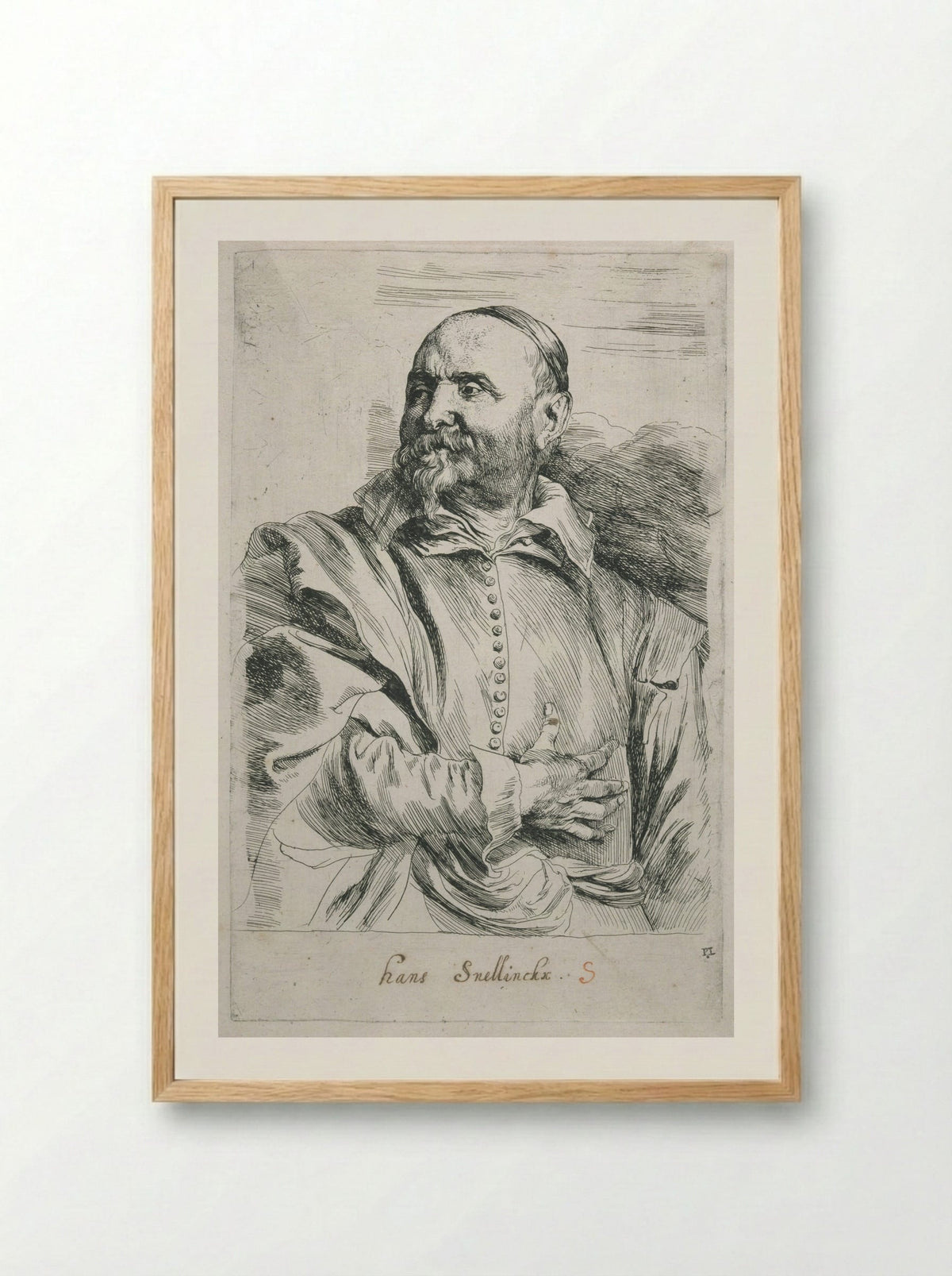 Jan Snellinck - Anthony van Dyck - Framed Print Wood
