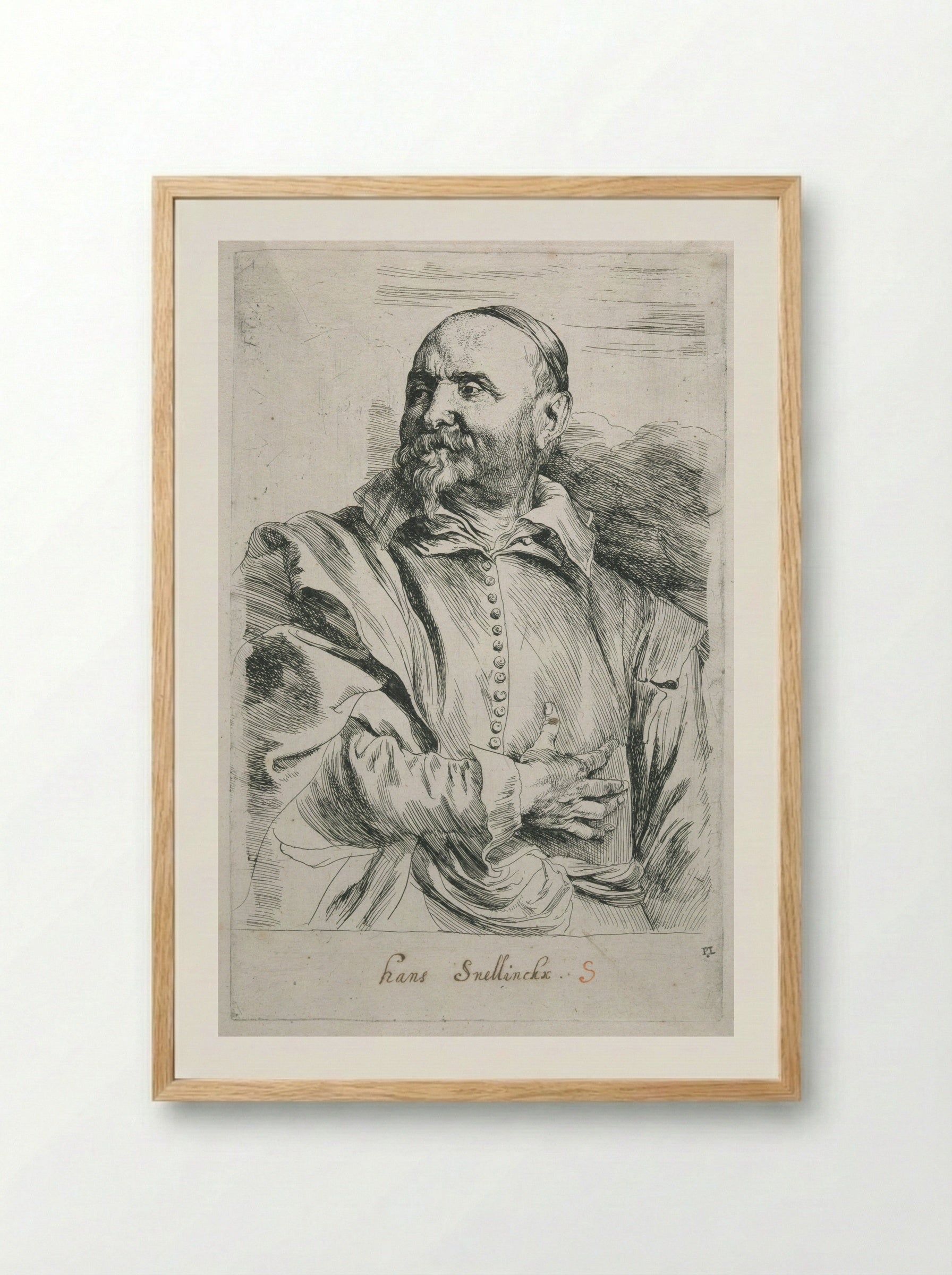 Jan Snellinck - Anthony van Dyck - Framed Print Wood