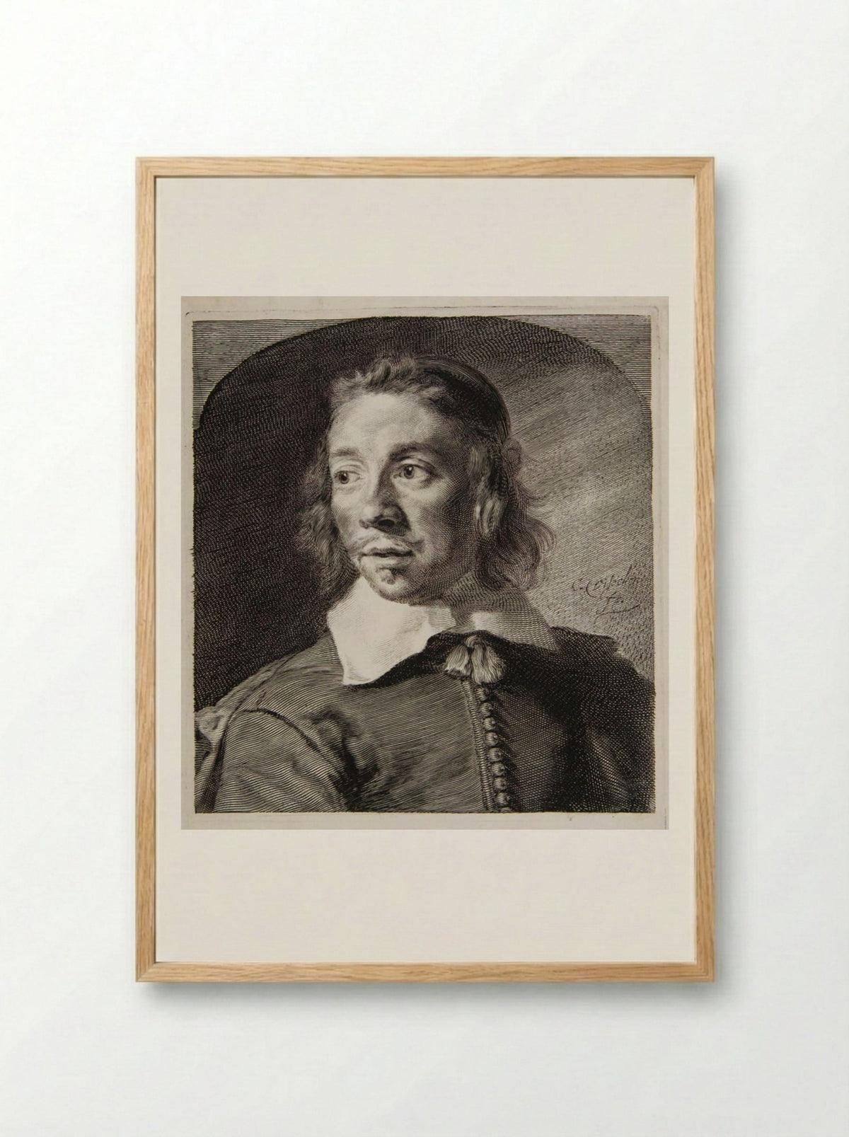 Jan de Pap - Cornelis Visscher - Framed Print Wood