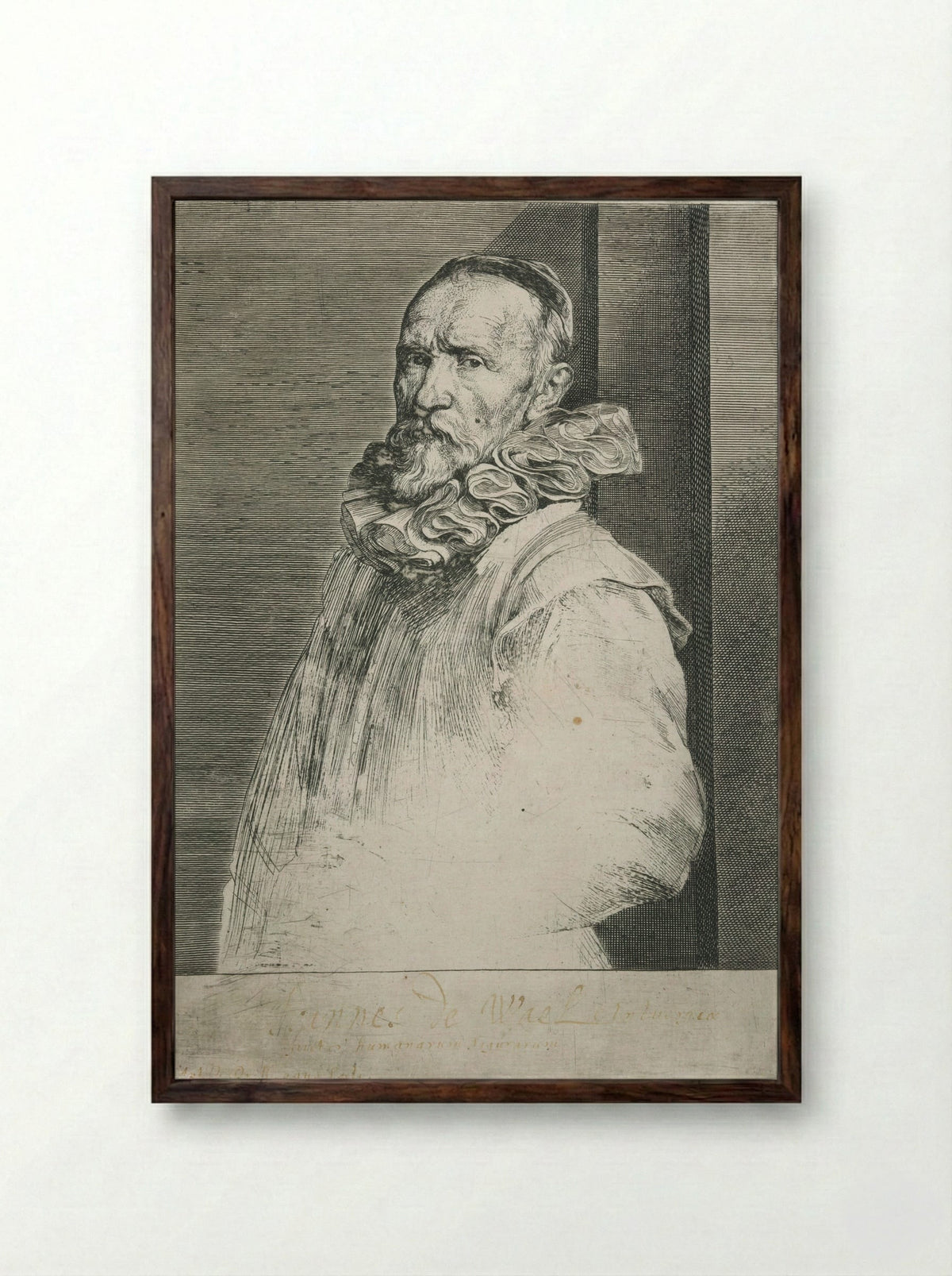 Jan de Wael - Anthony van Dyck - Framed Print Dark Wood