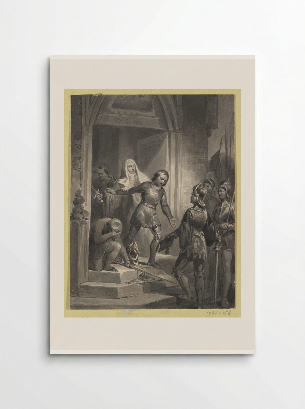 Jan van Domburg Surrenders to Philip I of Burgundy - Johann Wilhelm Kaiser (I) - Poster