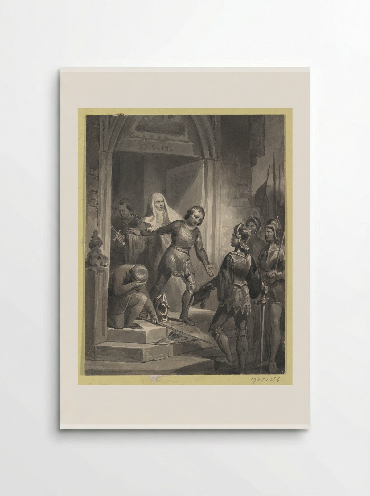 Jan van Domburg Surrenders to Philip I of Burgundy - Johann Wilhelm Kaiser (I) - Poster