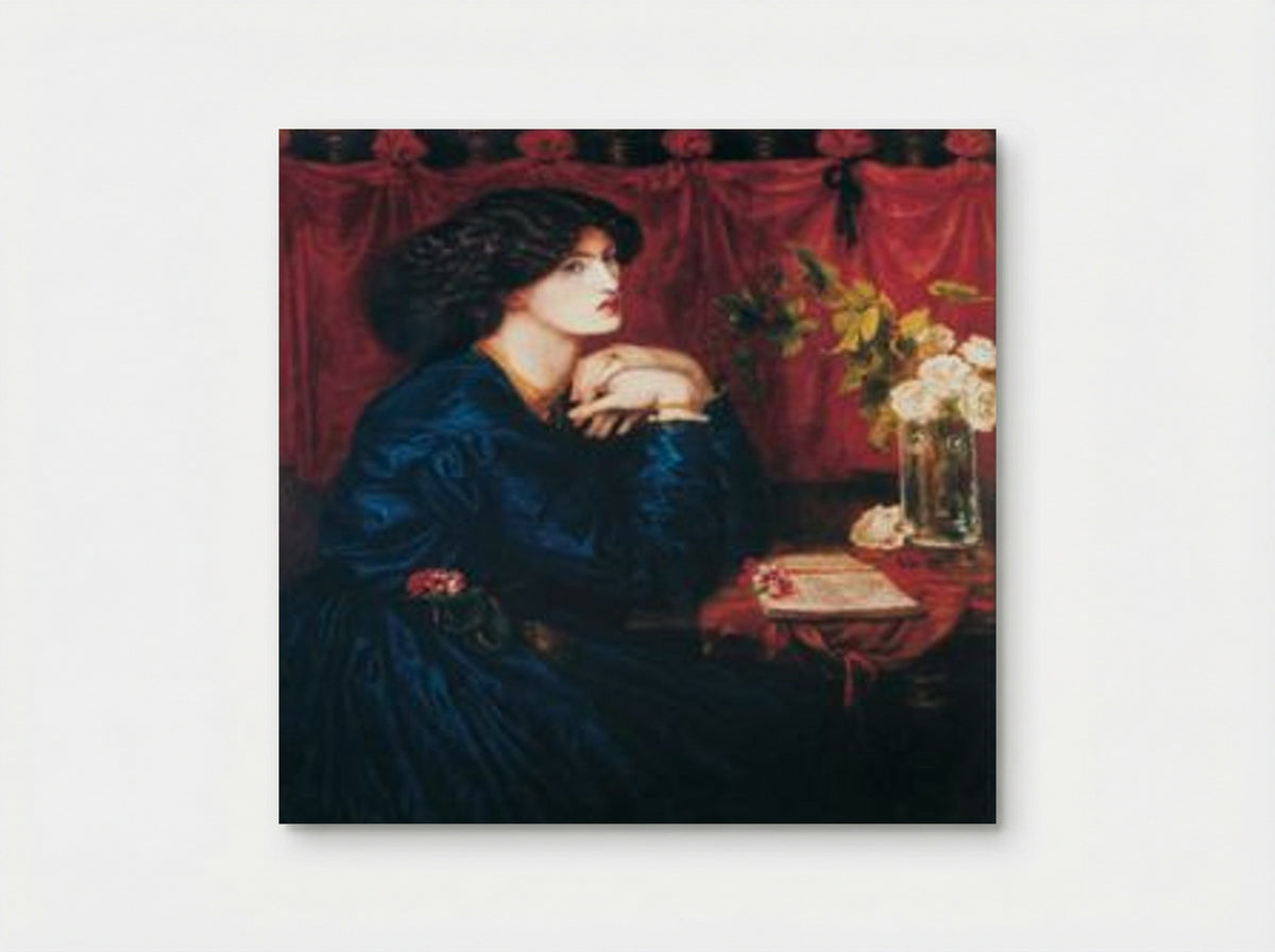 Jane Morris (The Blue Silk Dress) - Dante Gabriel Rossetti - Poster