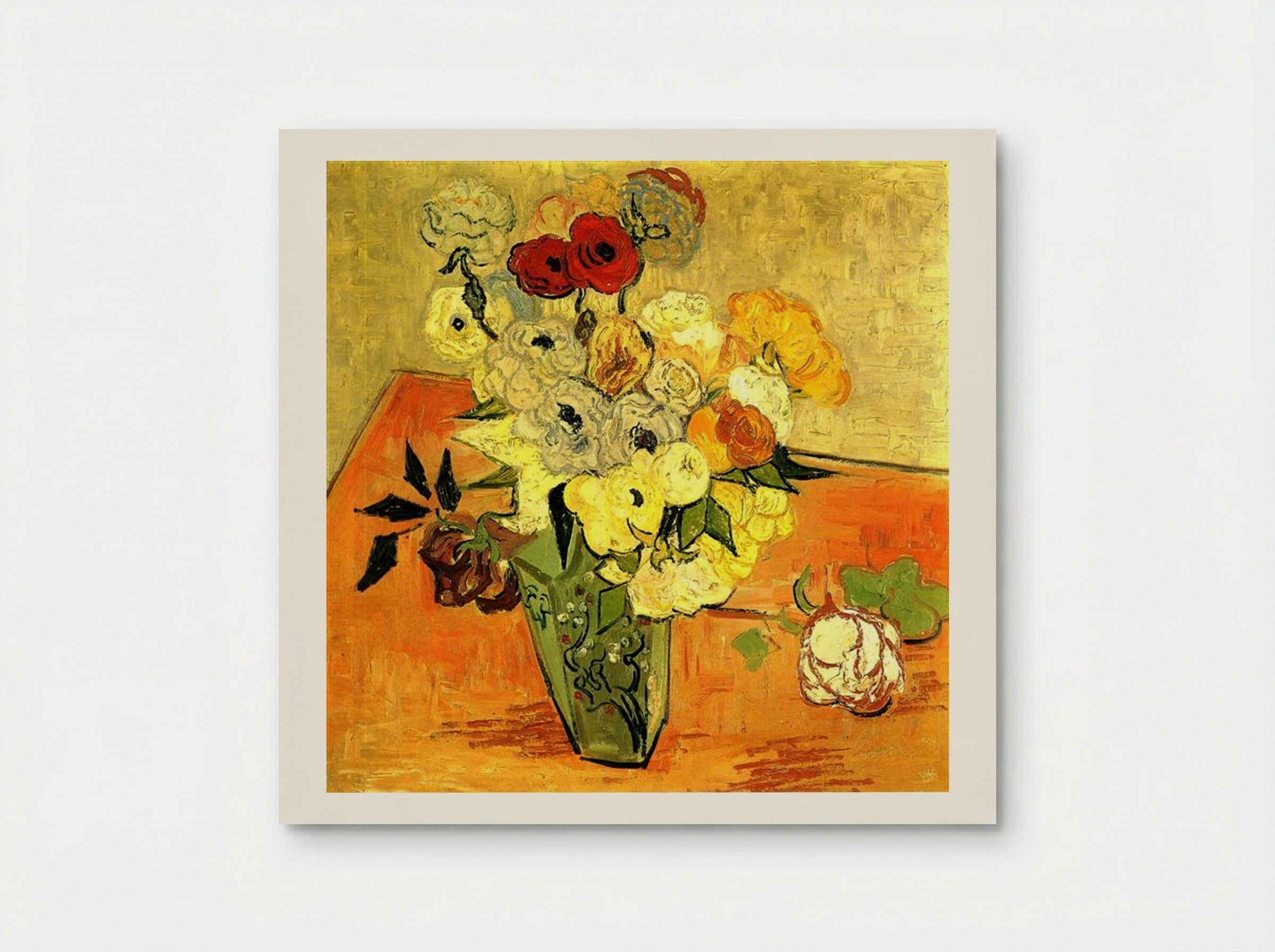 Japanese Vase with Roses and Anemones - Vincent van Gogh - Poster