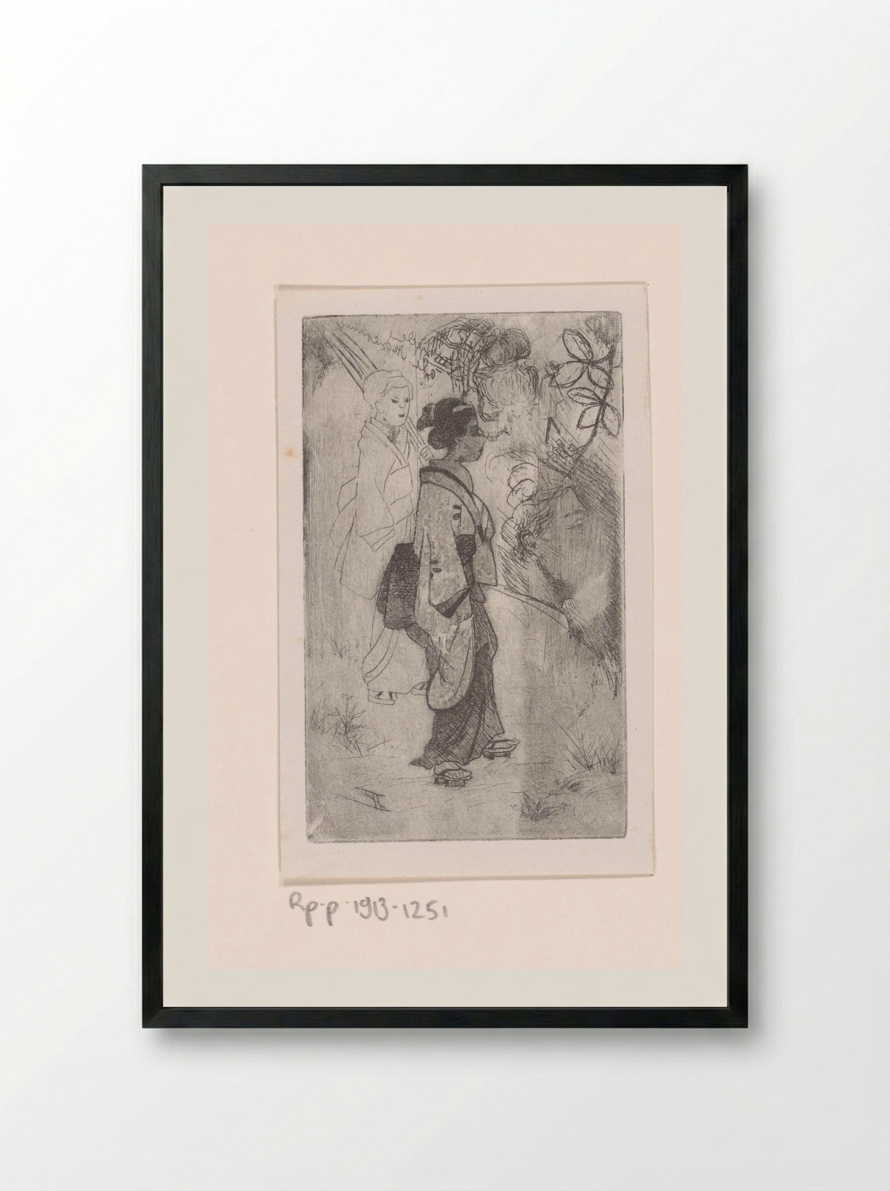 Japanse vrouwen - Philip Zilcken - Framed Print Black