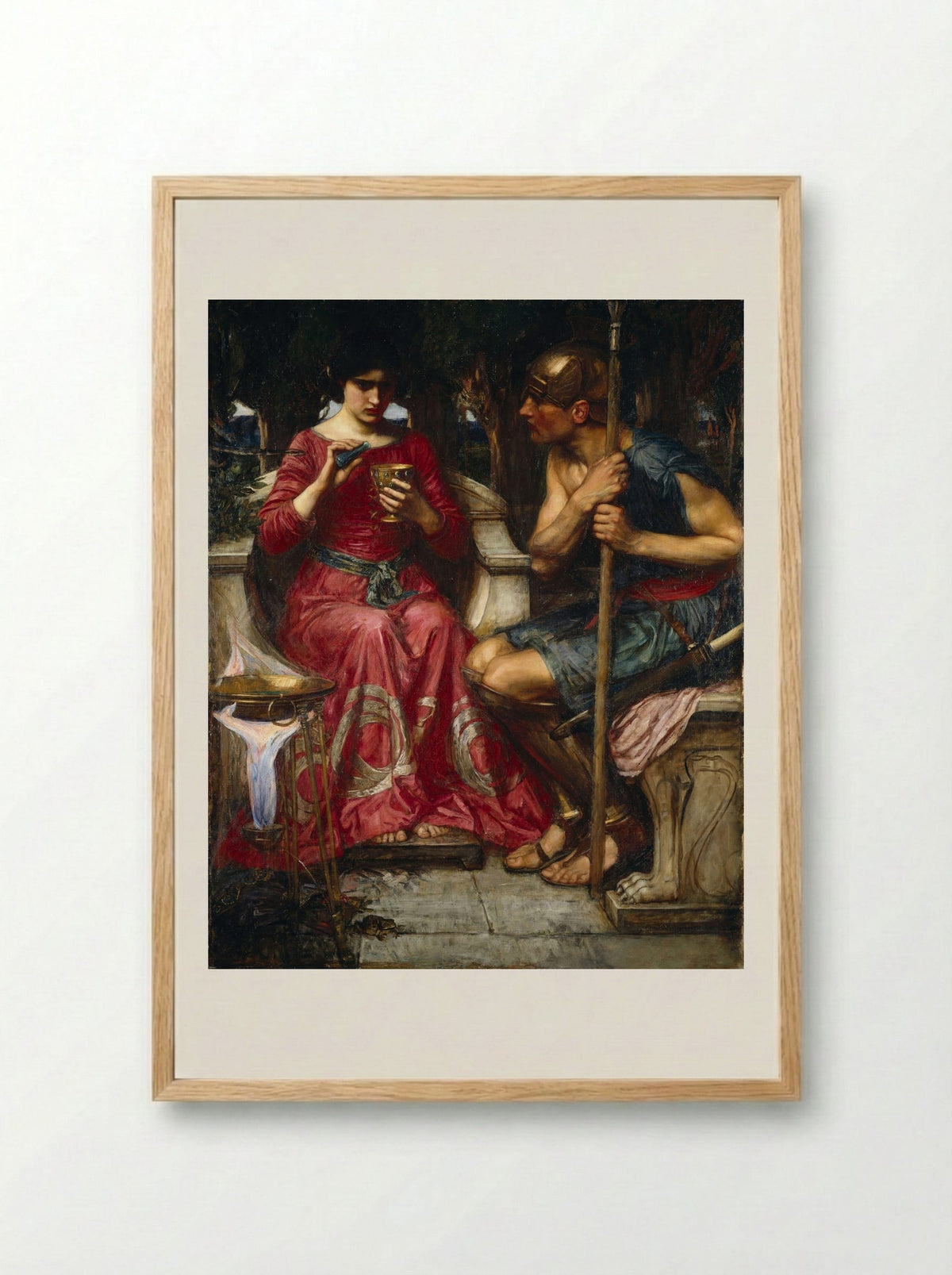 Jason and Medea - John William Waterhouse - Framed Print Wood