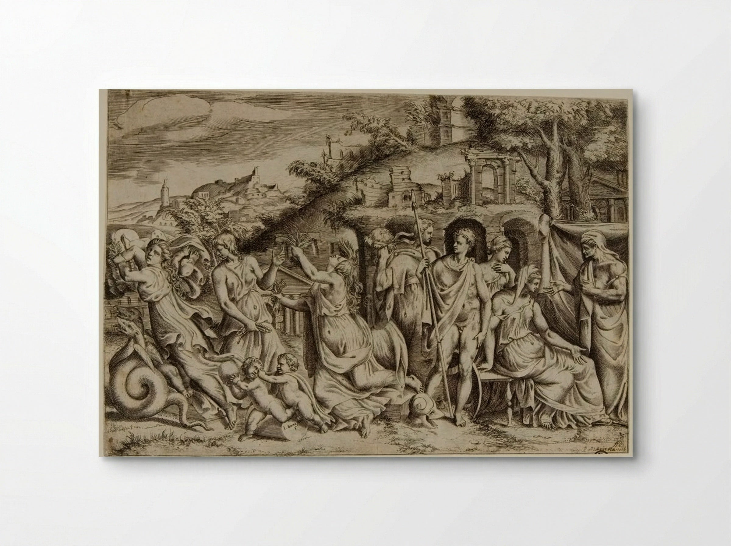 Jason and Medea - Giulio Bonasone - Poster