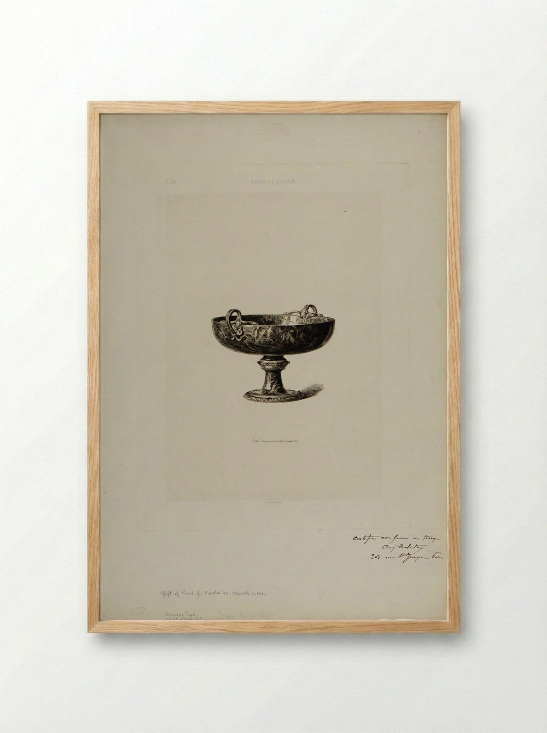 Jasper Goblet - Jules Ferdinand Jacquemart - Framed Print Wood