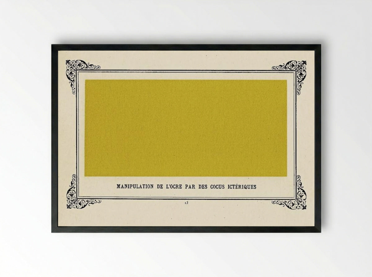 Jaundiced Cuckolds Handling Ochre - Alphonse Allais - Framed Print Black