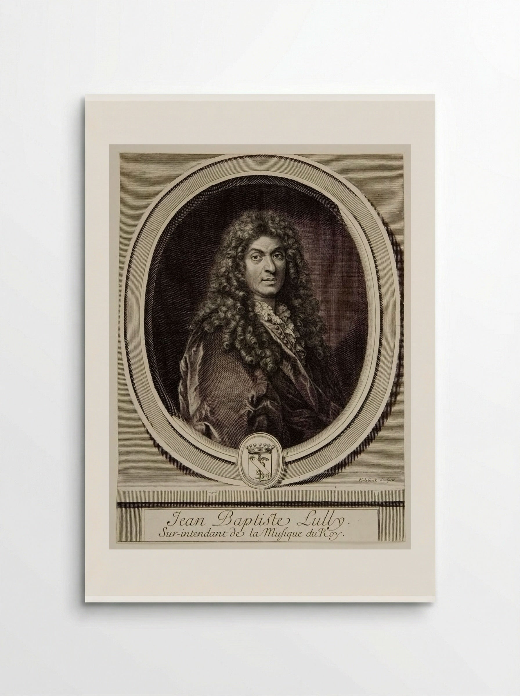 Jean-Baptiste Lully - Gérard Edelinck - Poster