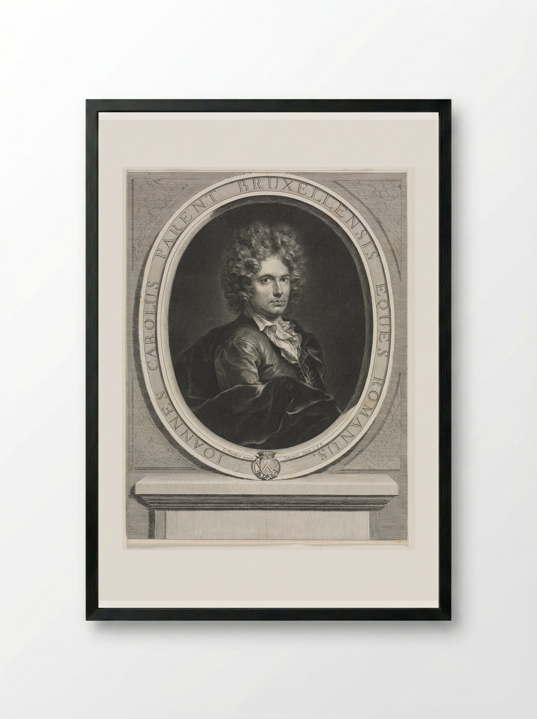 Jean-Charles Parent - Gérard Edelinck - Framed Print Black