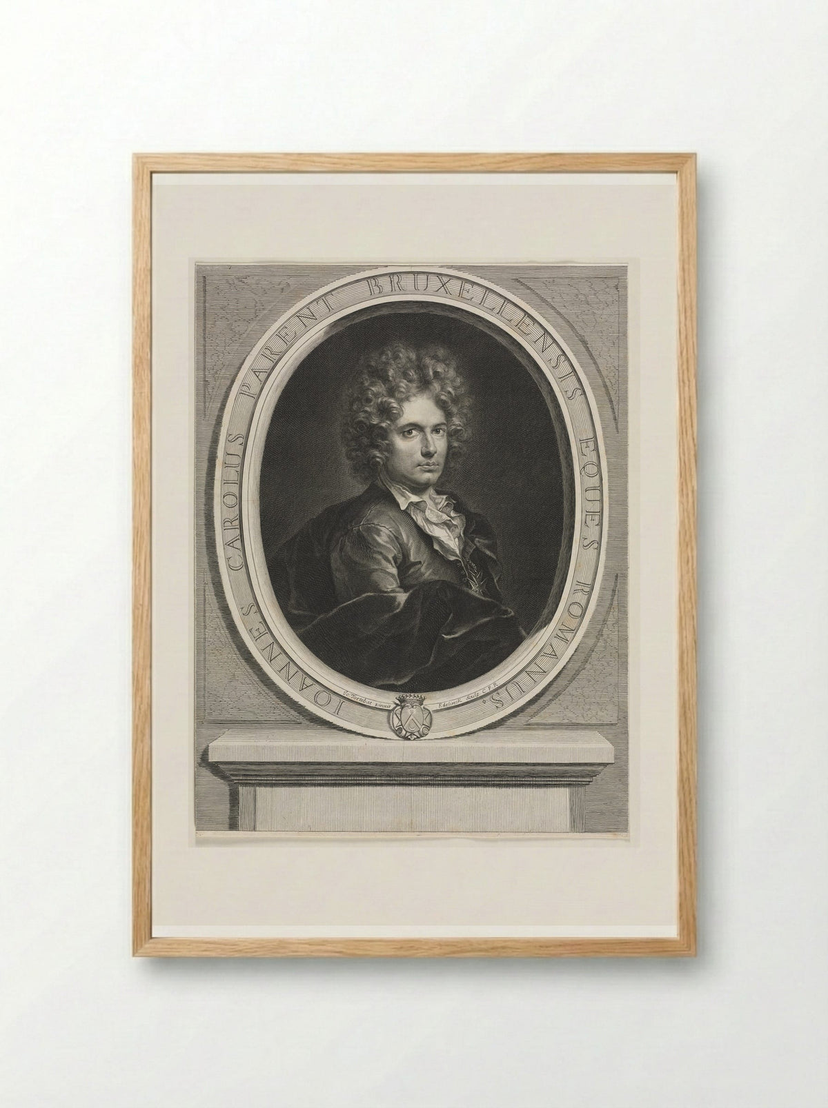Jean-Charles Parent - Gérard Edelinck - Framed Print Wood