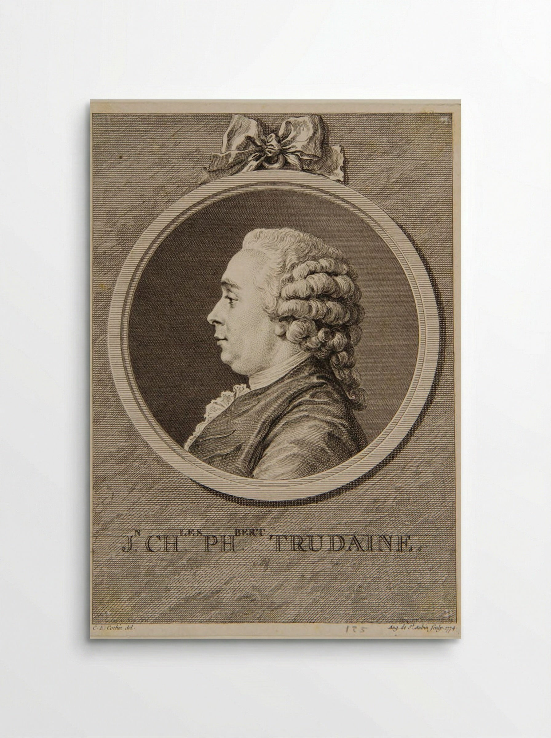 Jean Charles Philibert Trudaine de Montigny - Augustin de Saint-Aubin - Poster