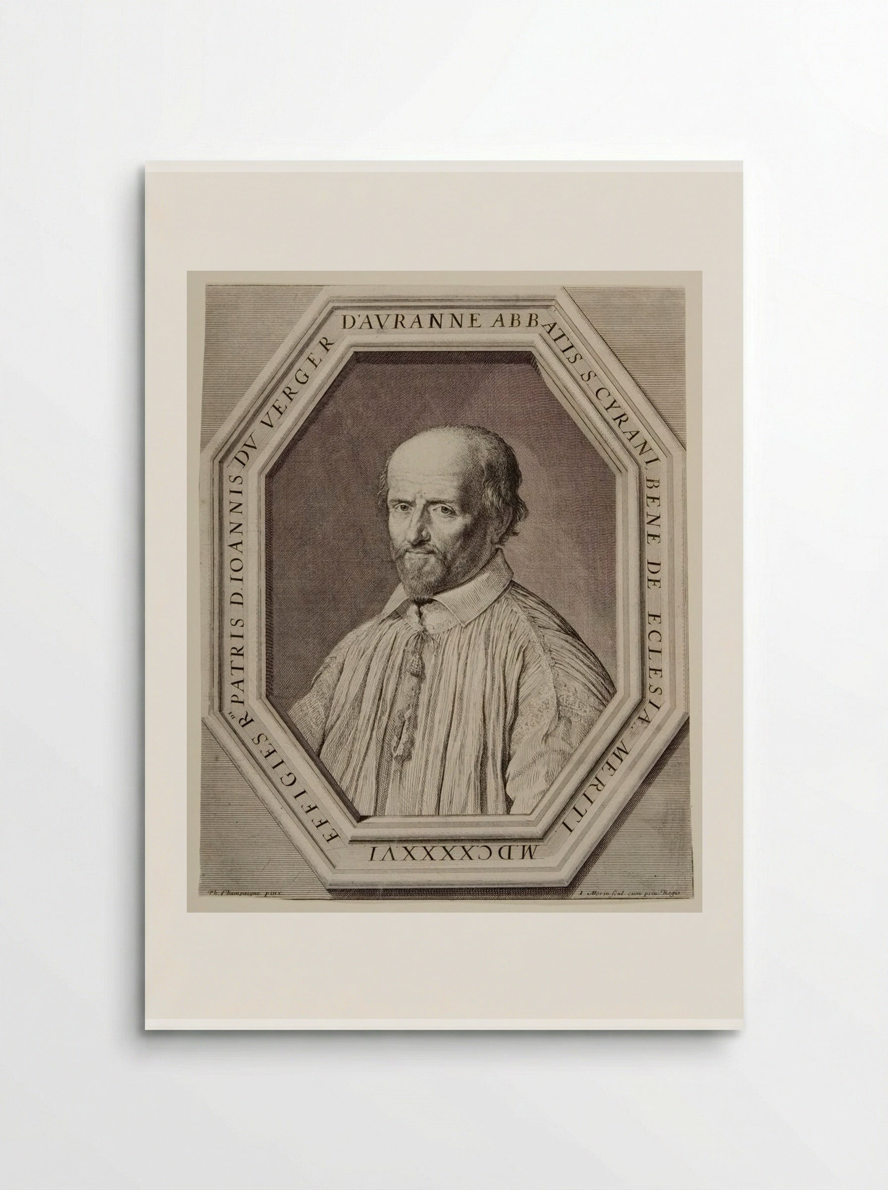 Jean Duvergier de Houranne, Abbot of Saint-Cyran - Jean Morin - Poster