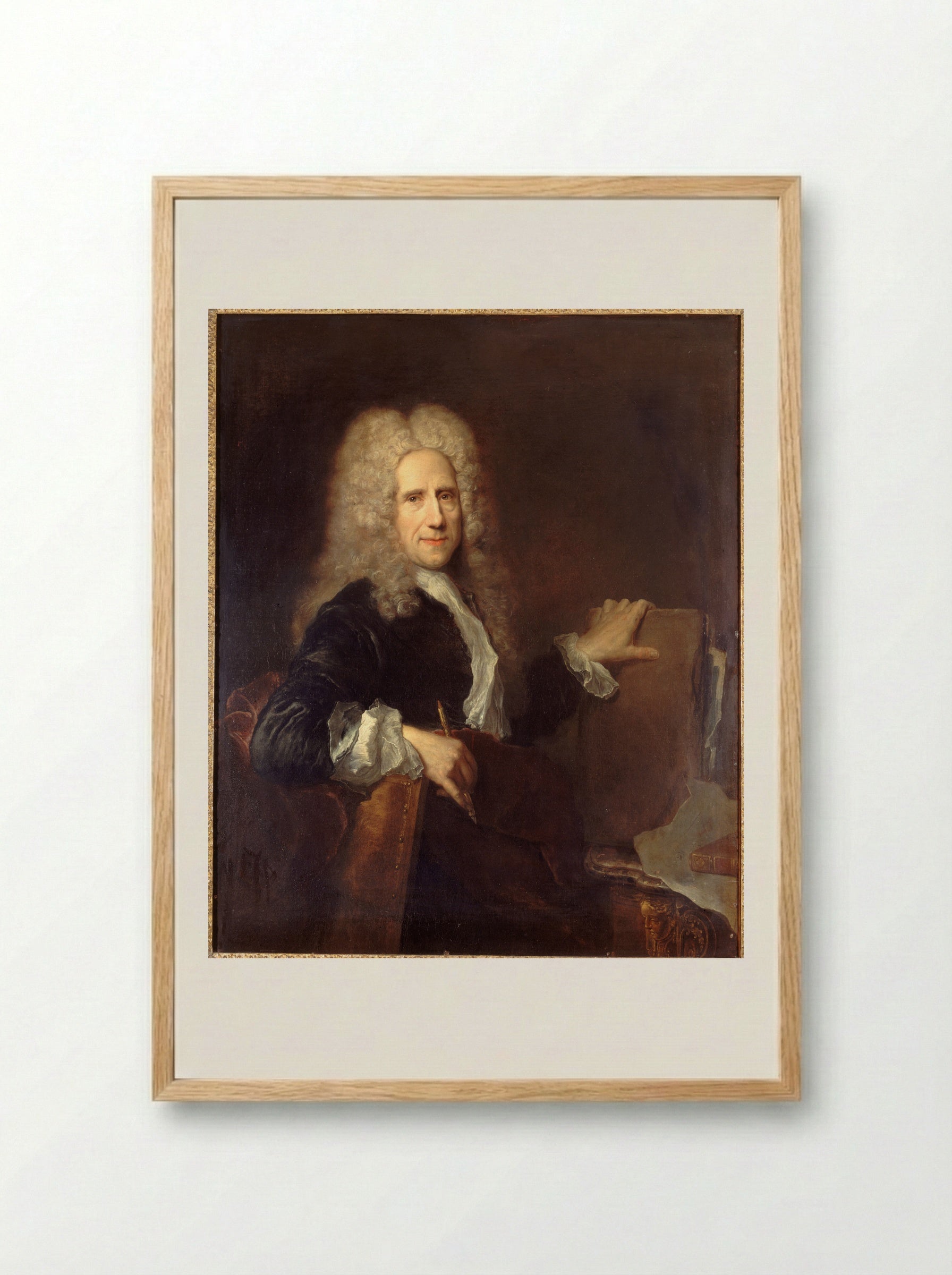 Jean Mariette, Engraver - Antoine Pesne - Framed Print Wood
