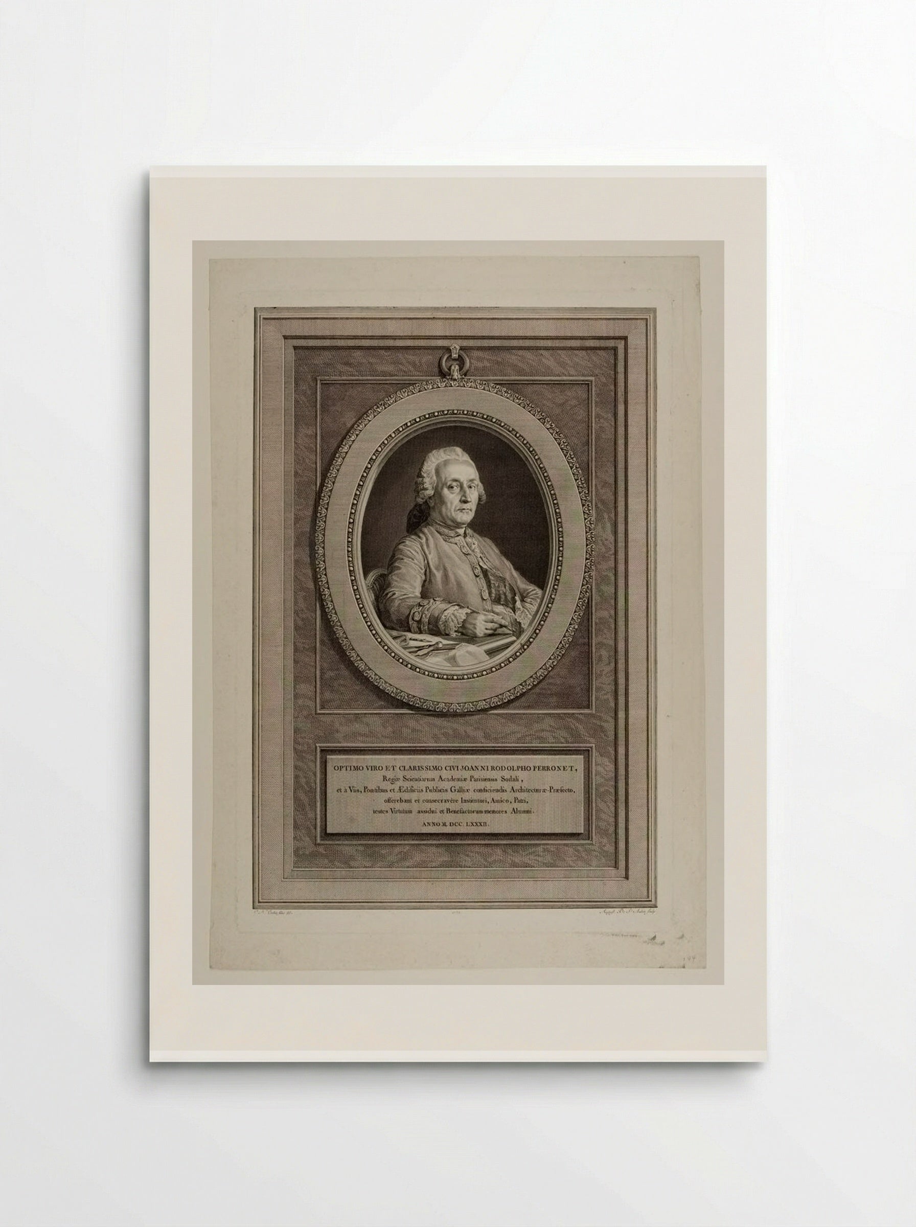Jean Rodolphe Perronet - Augustin de Saint-Aubin - Poster