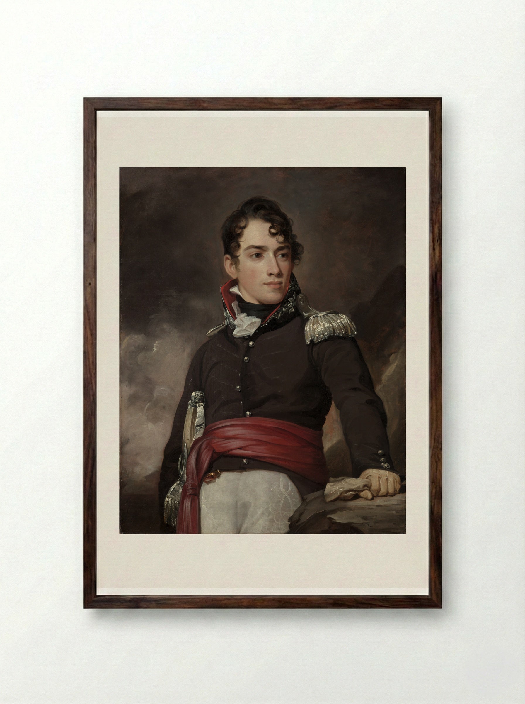 Jean Terford David - Thomas Sully - Framed Print Dark Wood