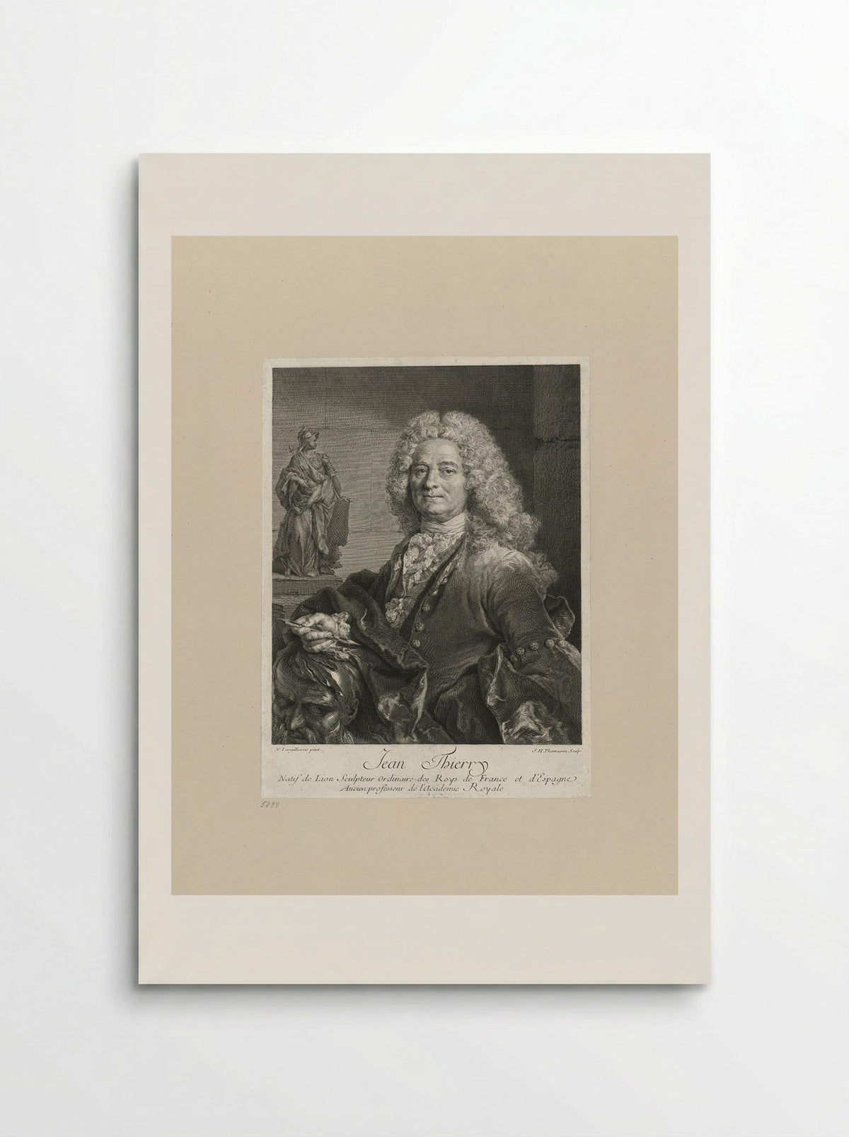 Jean Thierry (Portrait of the Sculptor) - Simon Henri Thomassin - Poster