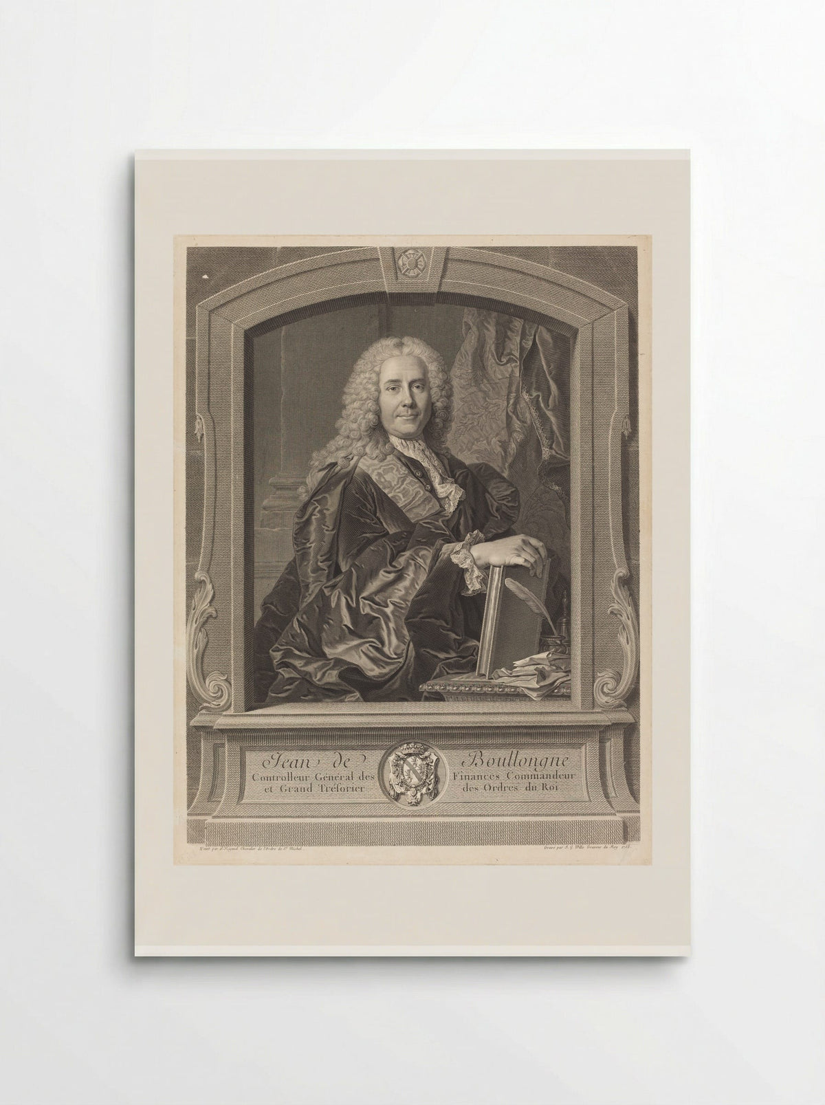 Jean de Boullongne - Johann Georg Wille - Poster