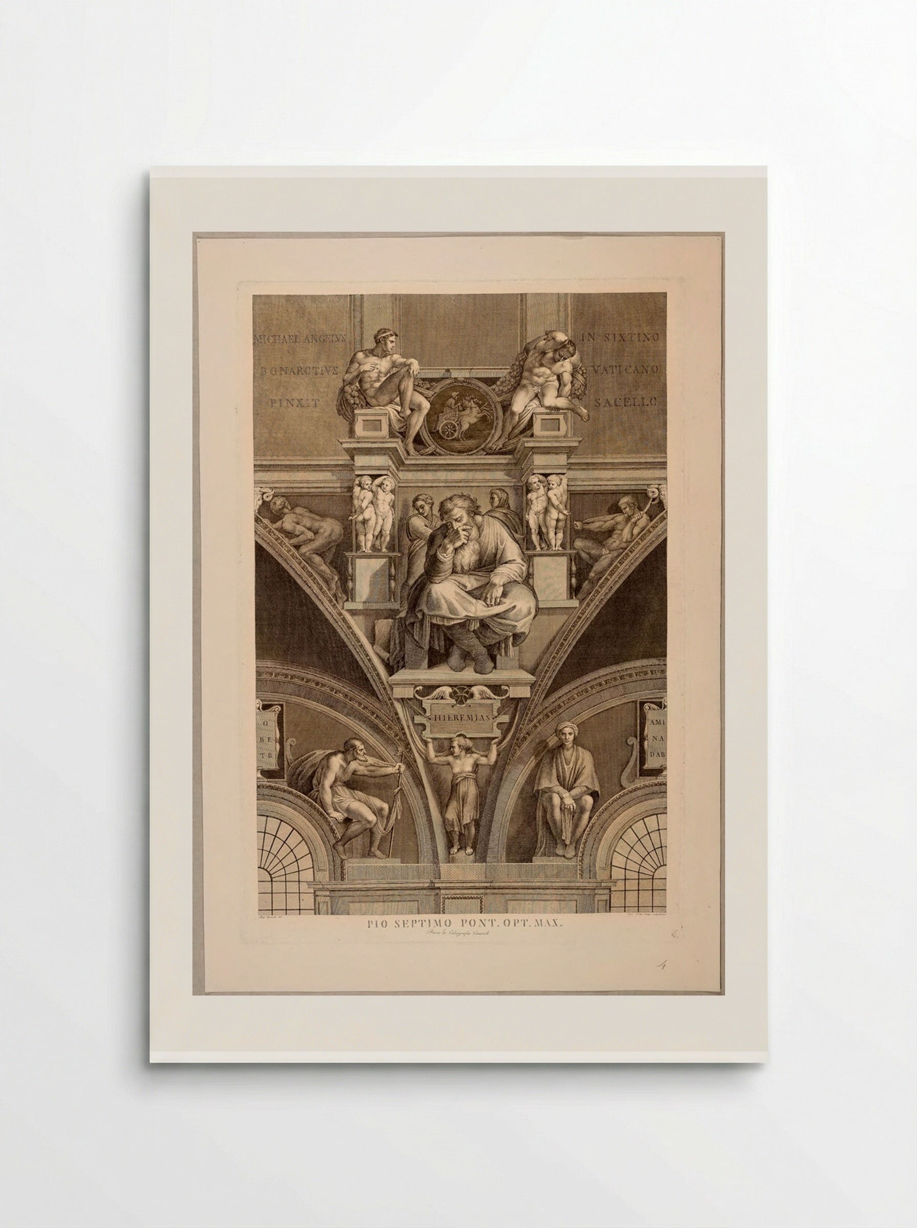 Jeremiah (After Michelangelo) - Domenico Cunego - Poster