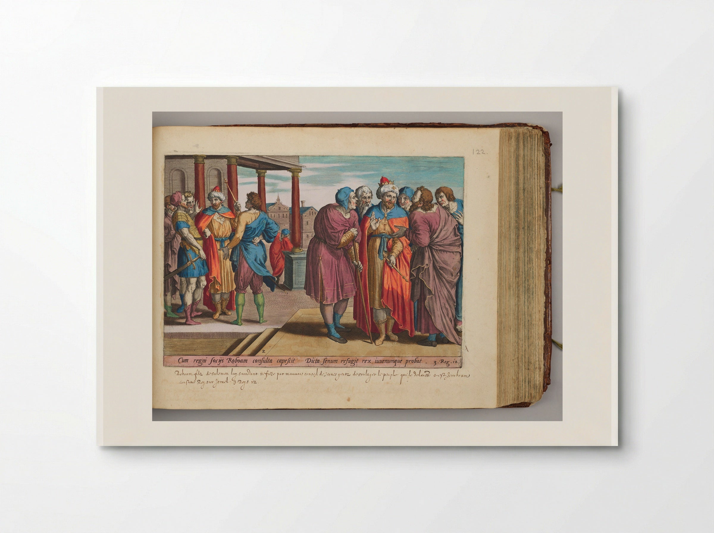 Jeroboam and the Congregation of Israel before Rehoboam - Hans Collaert the Elder - Poster