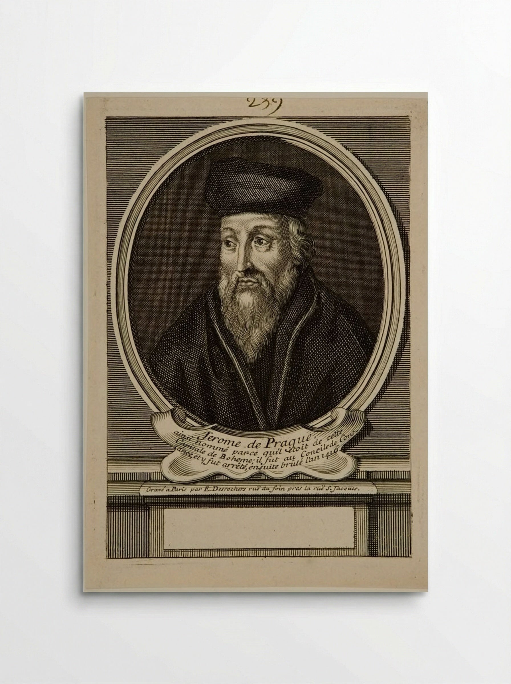 Jerome of Prague - Étienne Johandier Desrochers - Poster