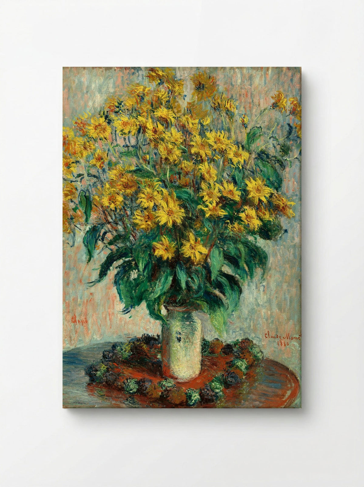 Jerusalem Artichoke Flowers - Claude Monet - Canvas