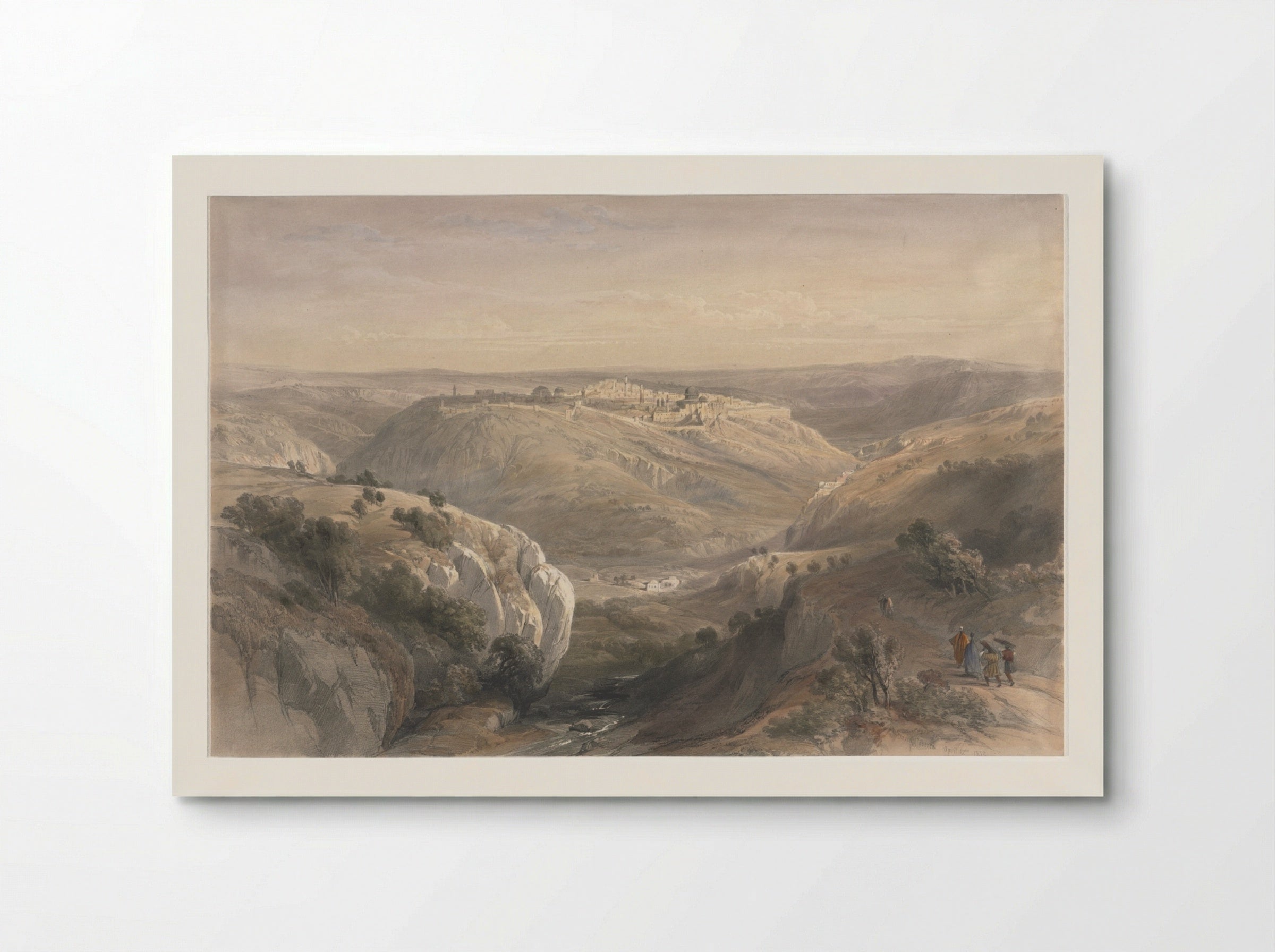 Jerusalem from the South - David Roberts - Poster
