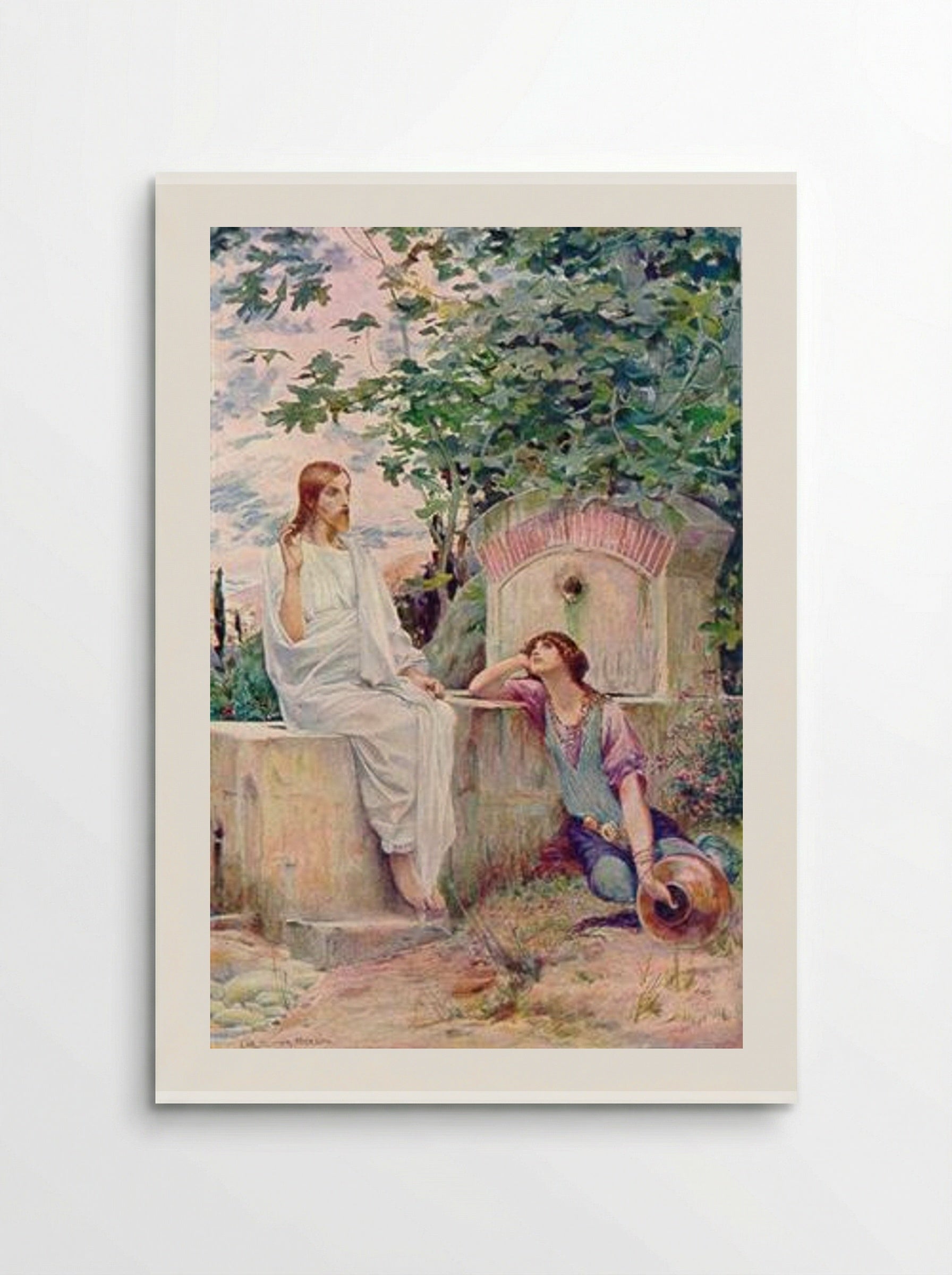 Jesus at the Well - Luc-Olivier Merson - Poster