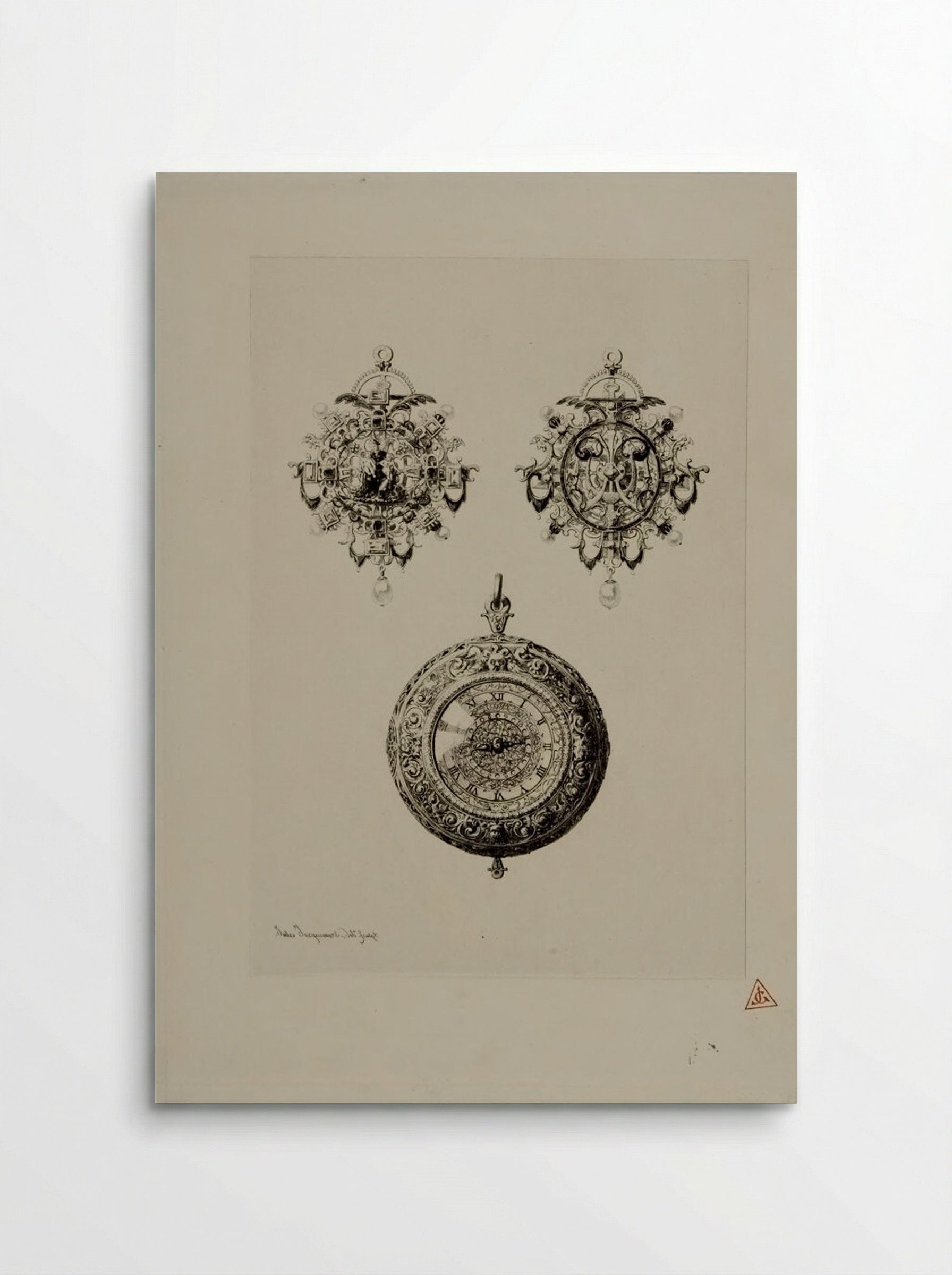 Jewels of the 16th Century; Watch of the 17th Century - Jules Ferdinand Jacquemart - Poster