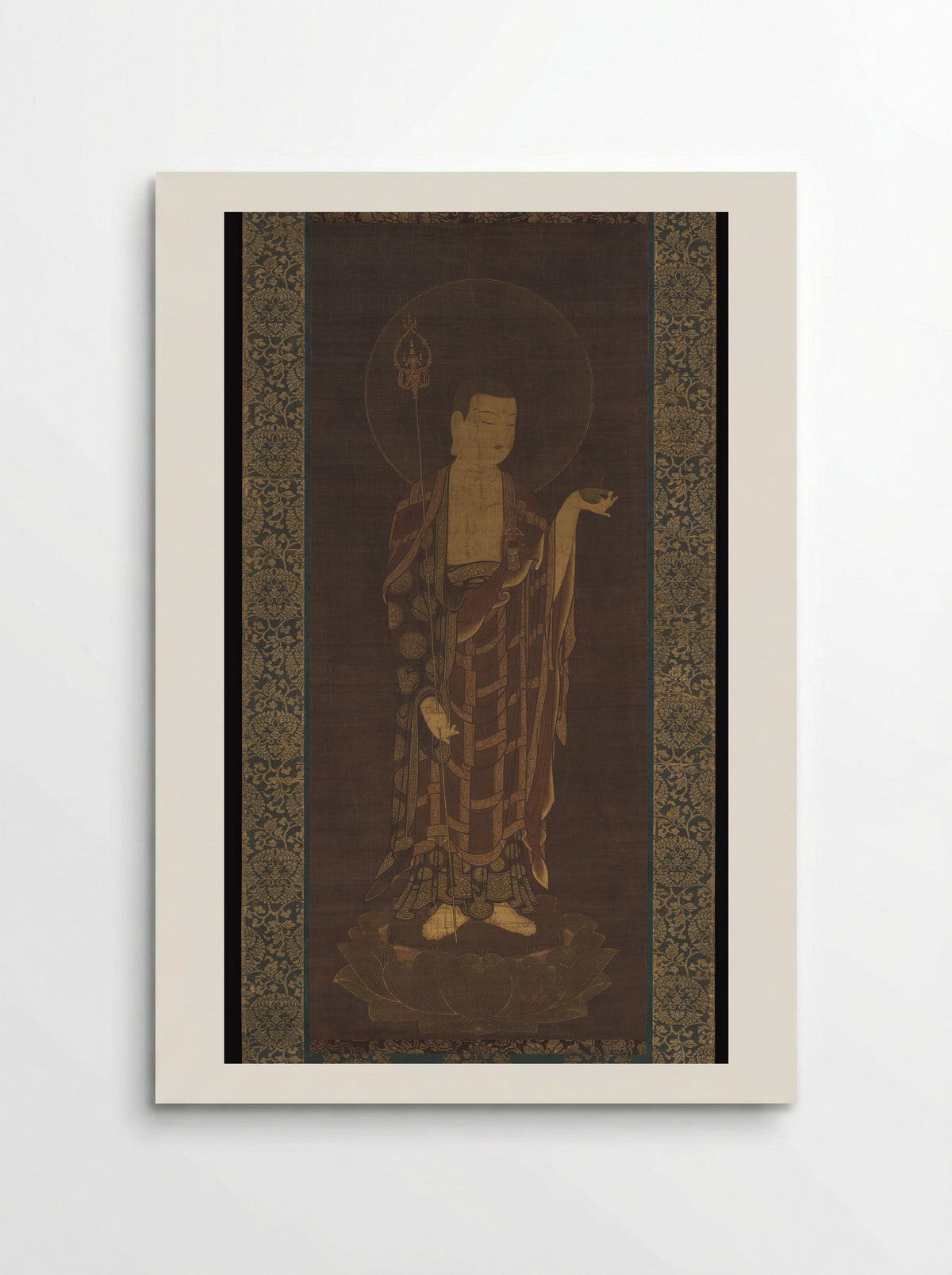 Jizō Bosatsu (Ksitigarbha, Hanging Scroll) - Fine Art Print - Poster