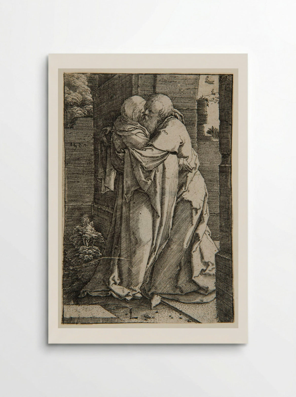 Joachim and Anna at the Golden Gate - Lucas van Leyden - Poster