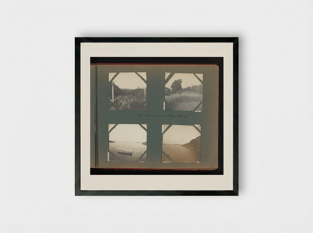 Joan Boelen op een eiland bij Marstrand - Charlotte Alida Boelen-Matthes - Framed Print Black