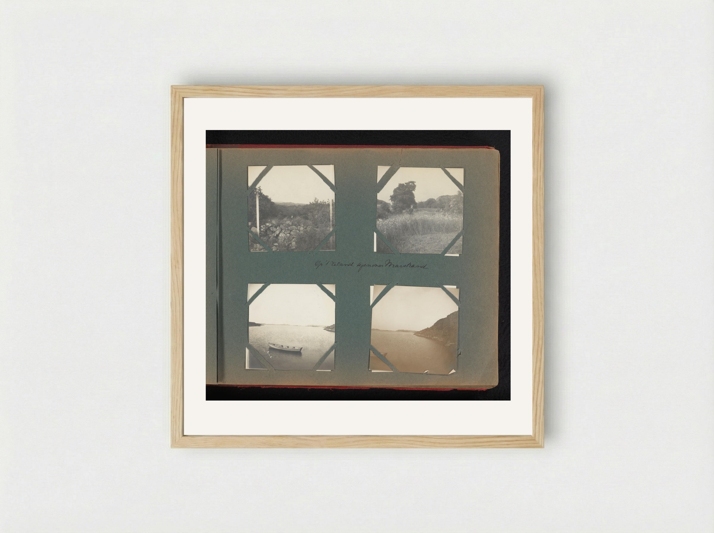 Joan Boelen op een eiland bij Marstrand - Charlotte Alida Boelen-Matthes - Framed Print Wood