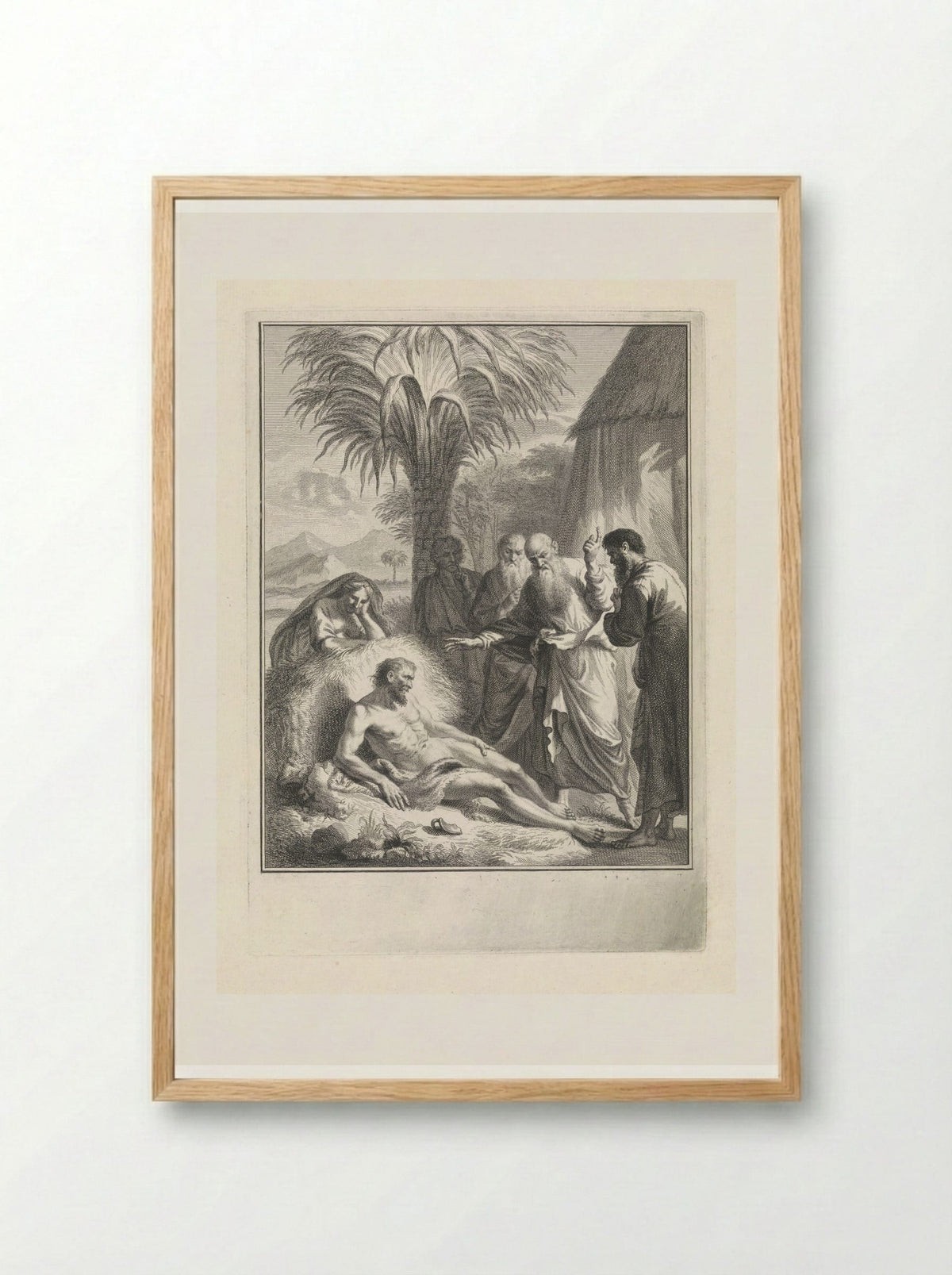 Job op de mesthoop - Pieter Tanjé - Framed Print Wood