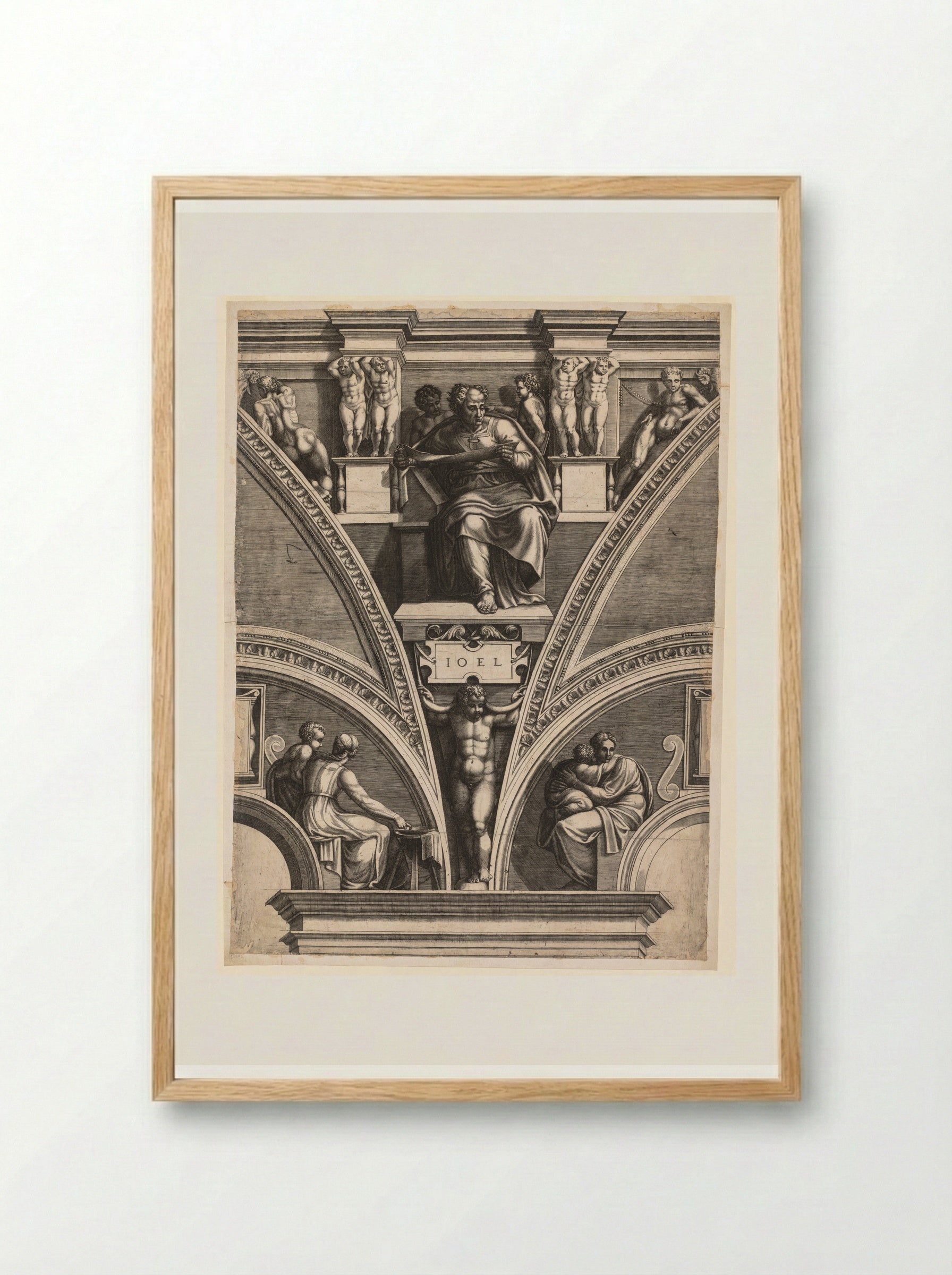 Joel (After Michelangelo) - Giorgio Ghisi - Framed Print Wood