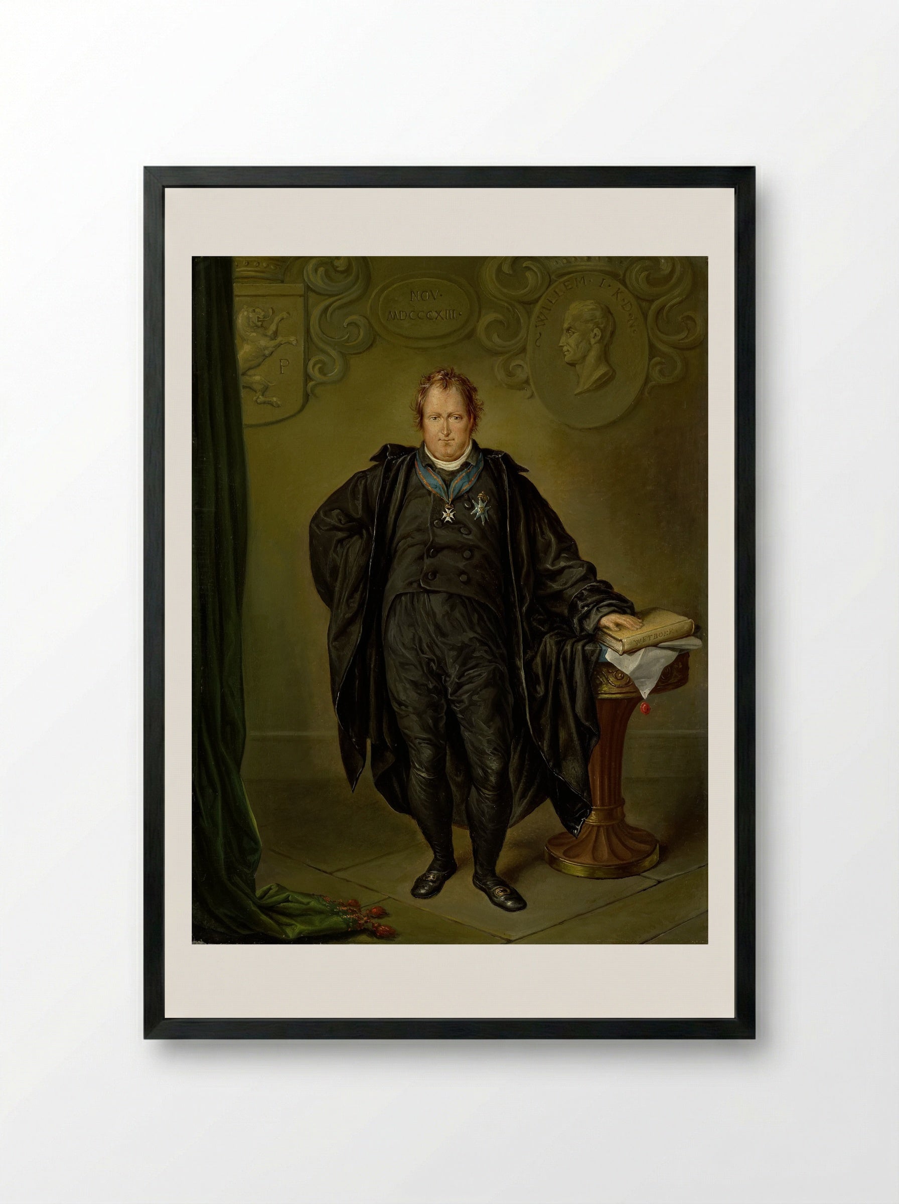 Johan Melchior Kemper - David Pièrre Giottino Humbert de Superville - Framed Print Black