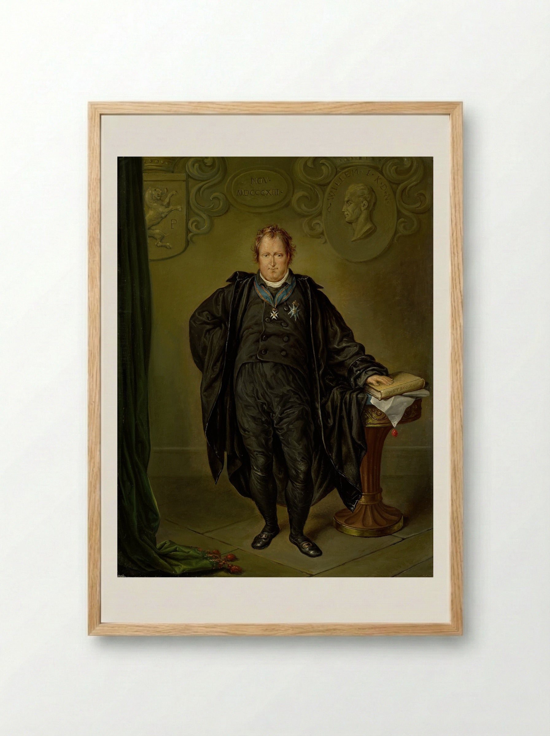 Johan Melchior Kemper - David Pièrre Giottino Humbert de Superville - Framed Print Wood