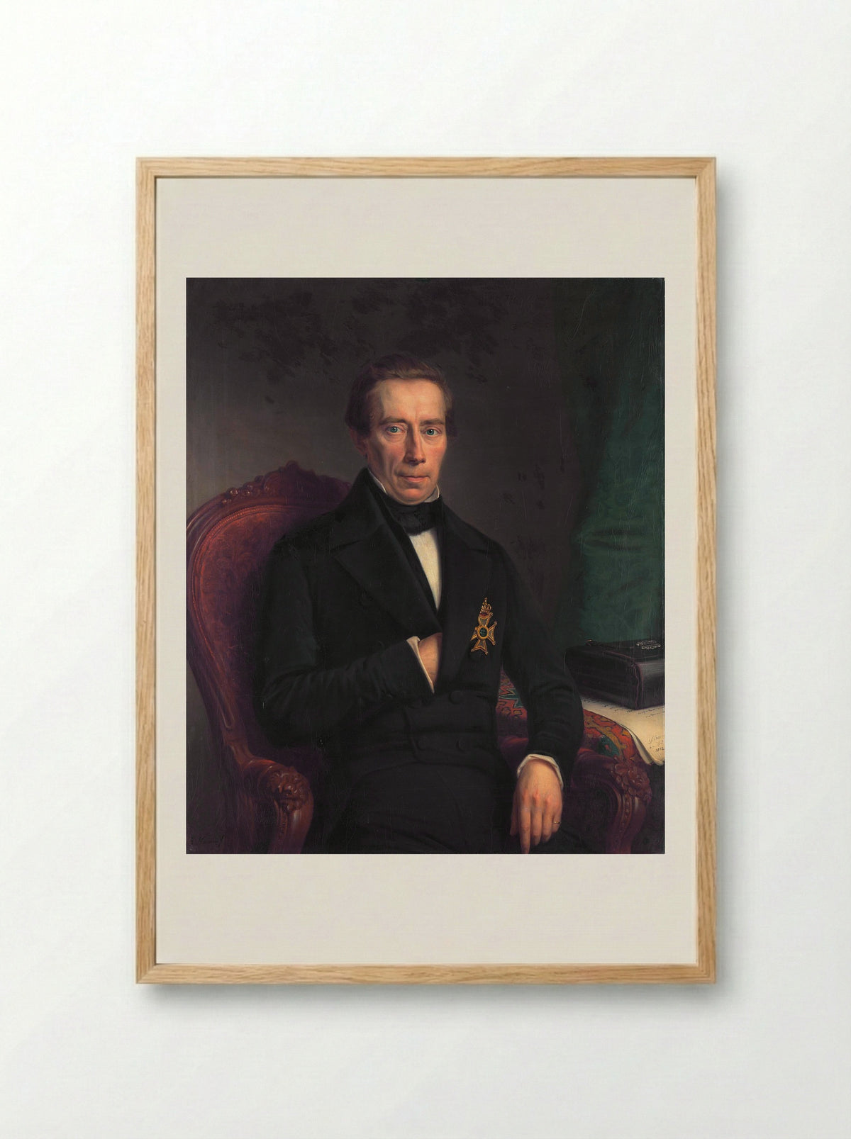 Johan Rudolf Thorbecke (1796-1872) - Johan Heinrich Neuman - Framed Print Wood