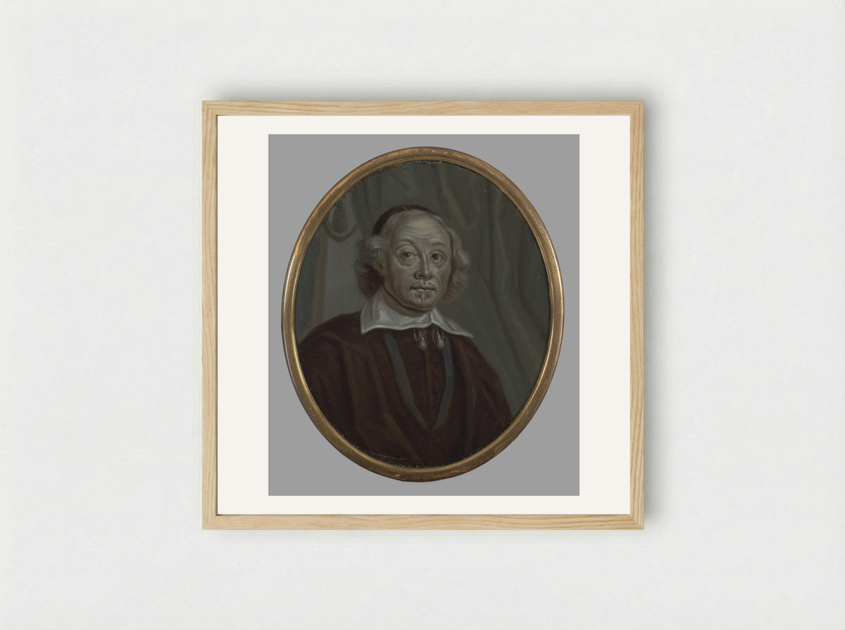 Johan de Brune (1588-1658), Statesman and Poet - Arnoud van Halen - Framed Print Wood