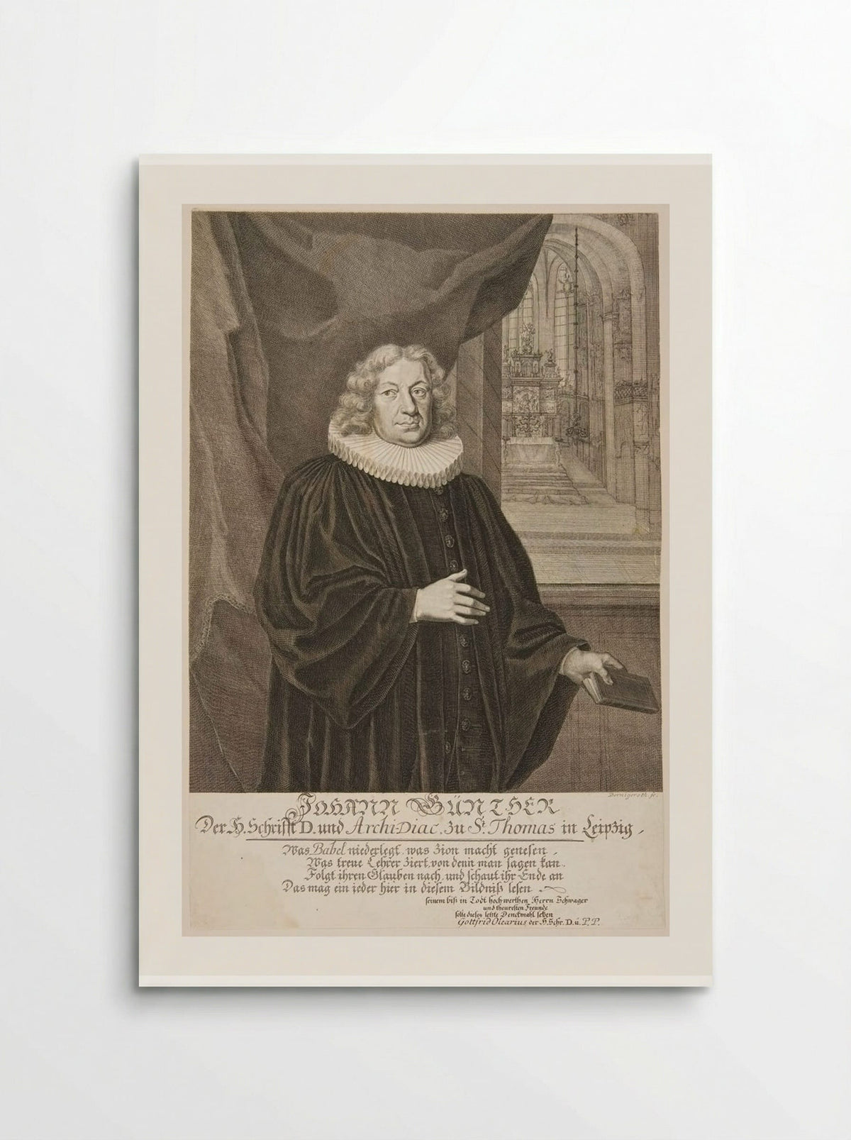 Johann Günther - Johann Martin Bernigeroth - Poster
