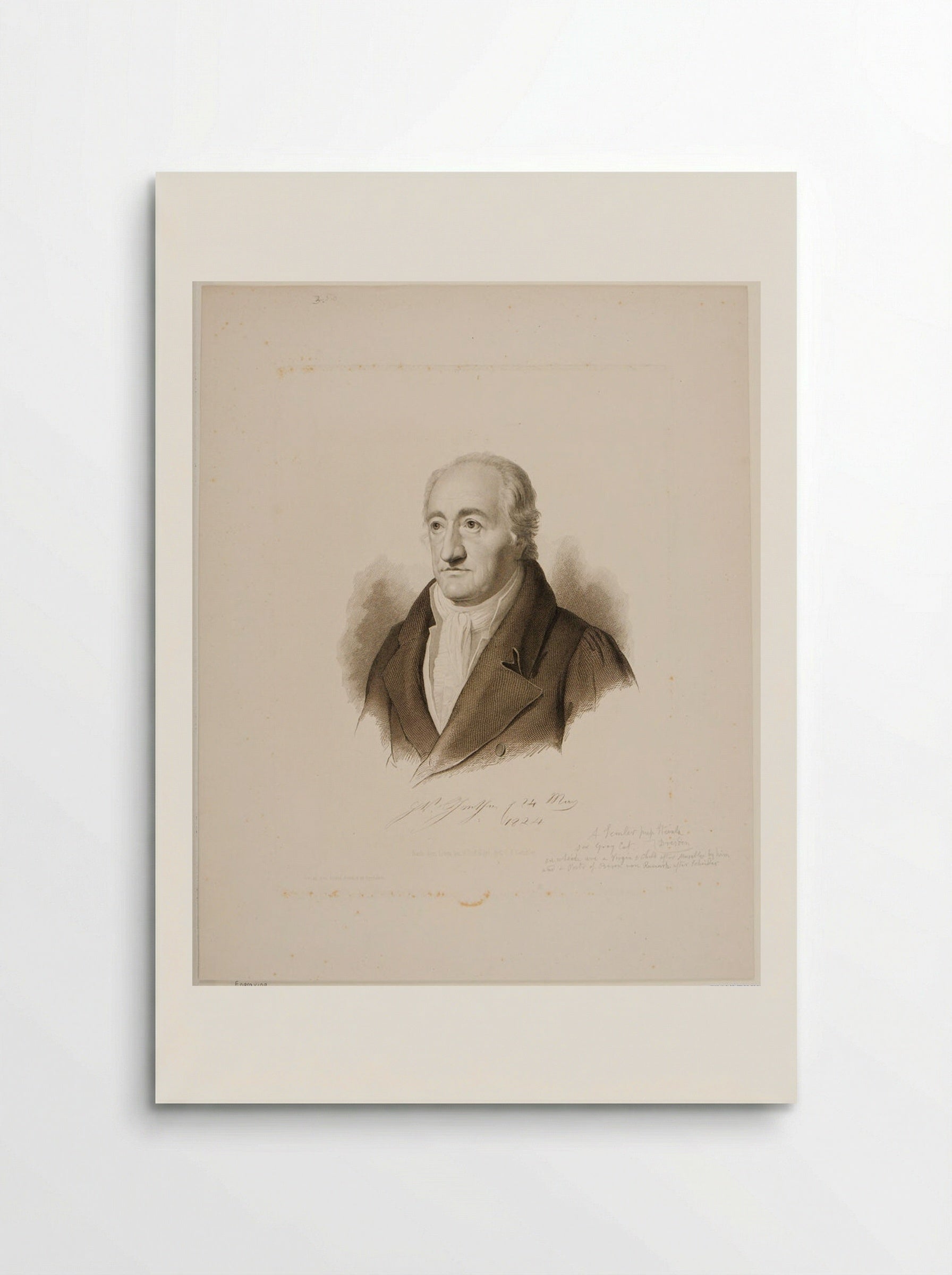 Johann Wolfgang von Goethe - August Franz Semmler - Poster