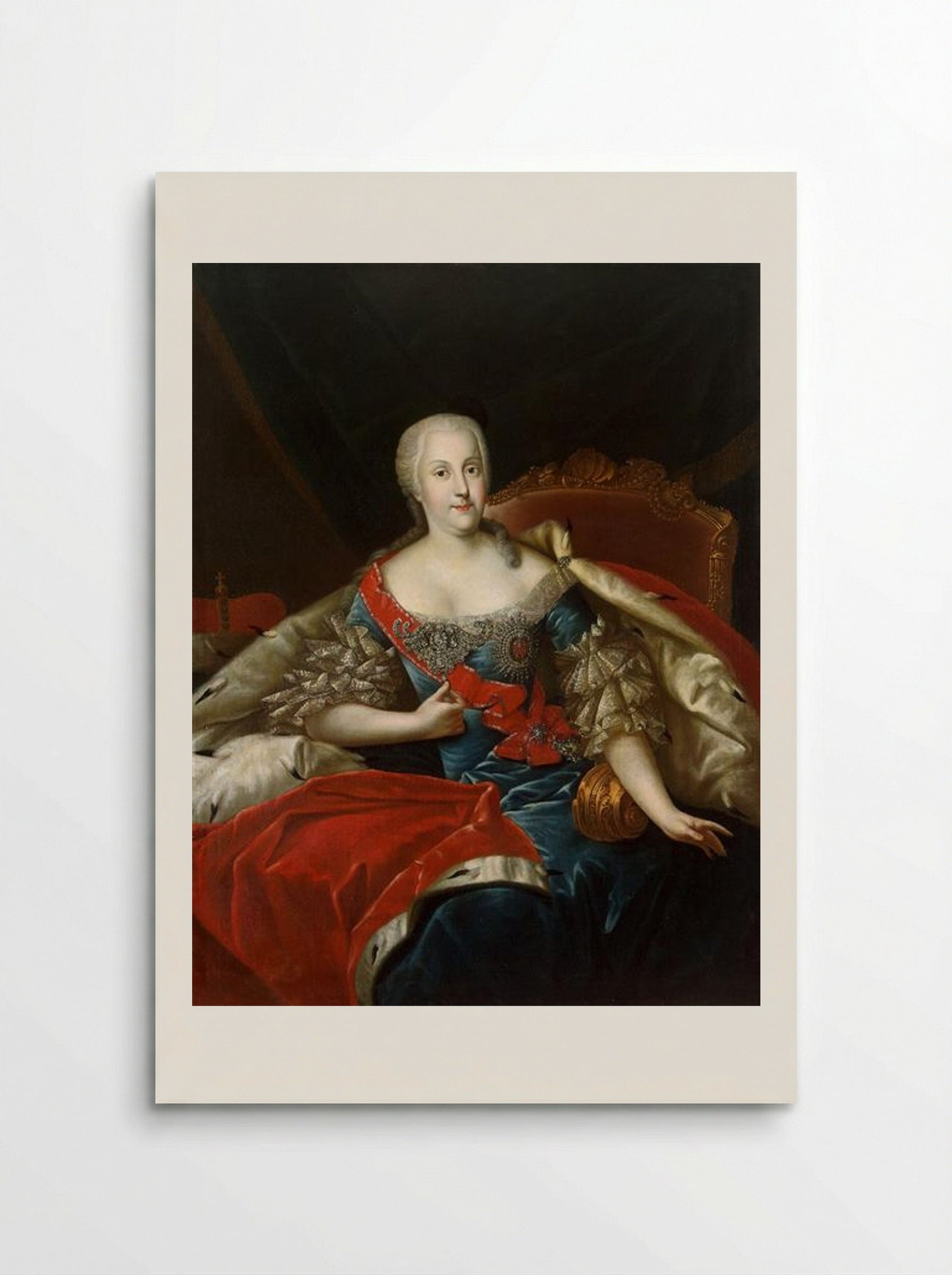 Johanna Elisabeth of Holstein-Gottorp - Antoine Pesne - Poster