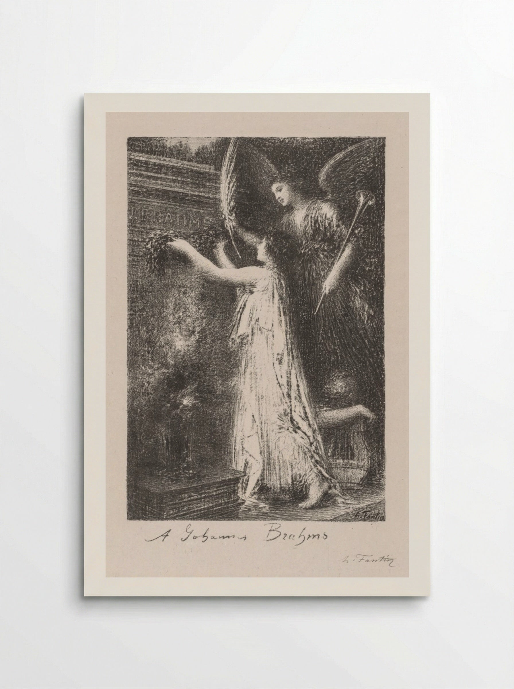 À Johannes Brahms - Henri Fantin-Latour - Poster
