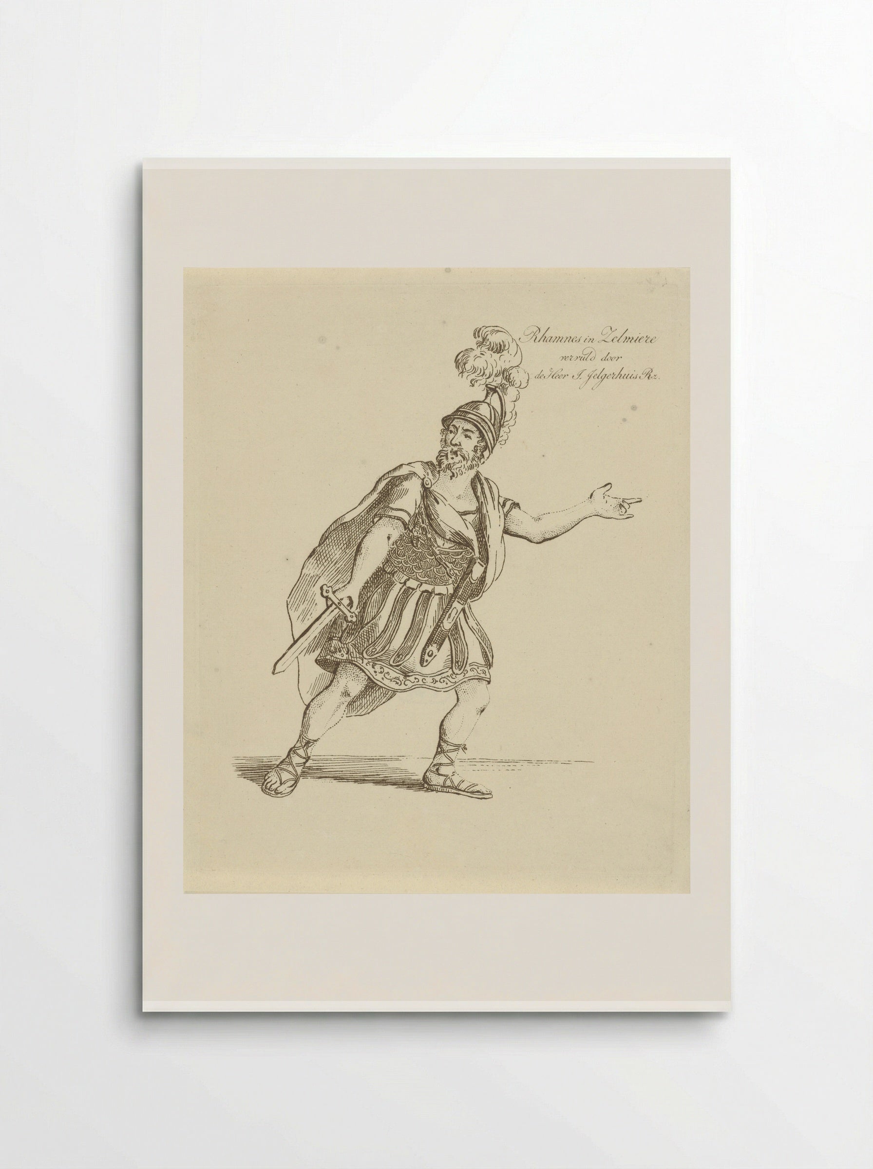 Johannes Jelgerhuis in the role of Rhamnes - Johannes Jelgerhuis - Poster