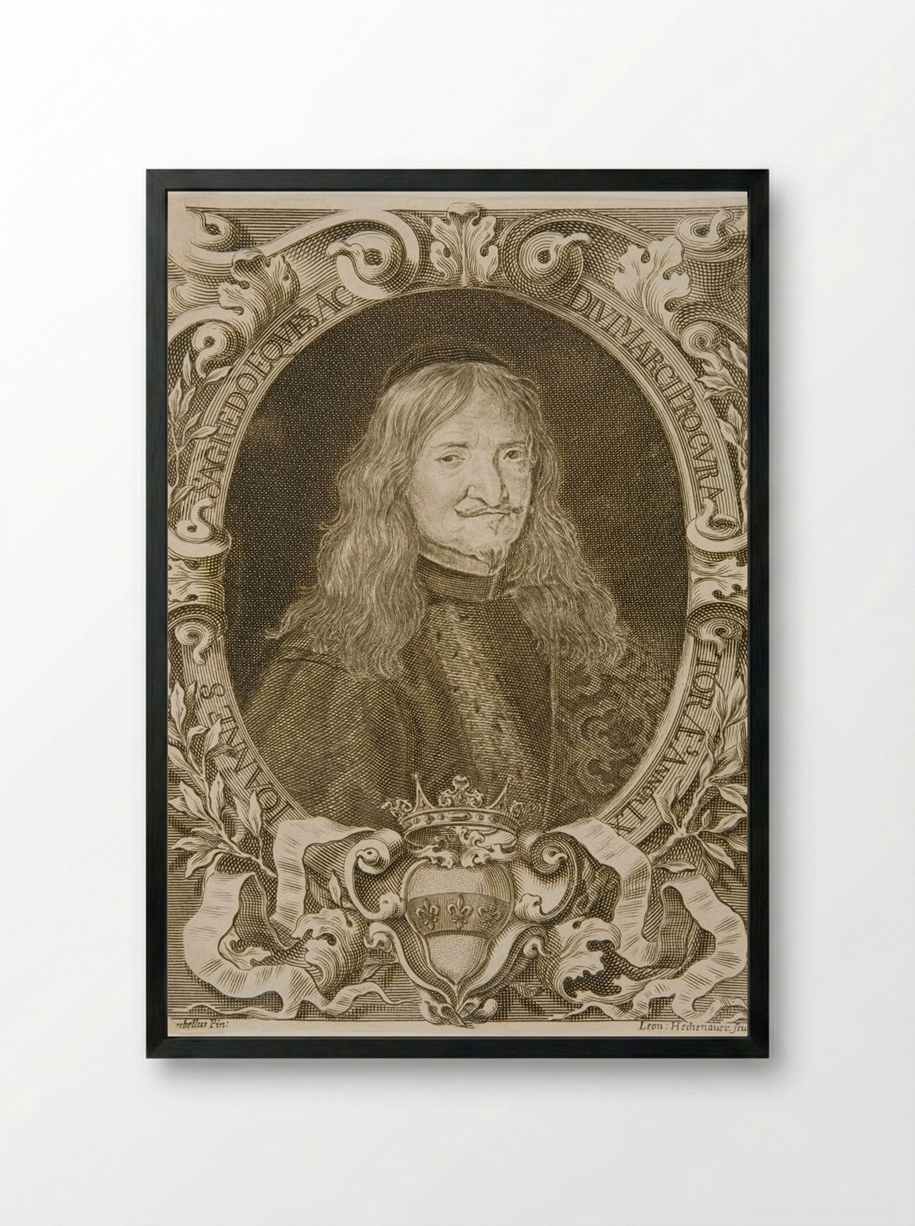 Johannes Sagredo, Procurator of S. Mark - Leonhard Heckenauer - Framed Print Black
