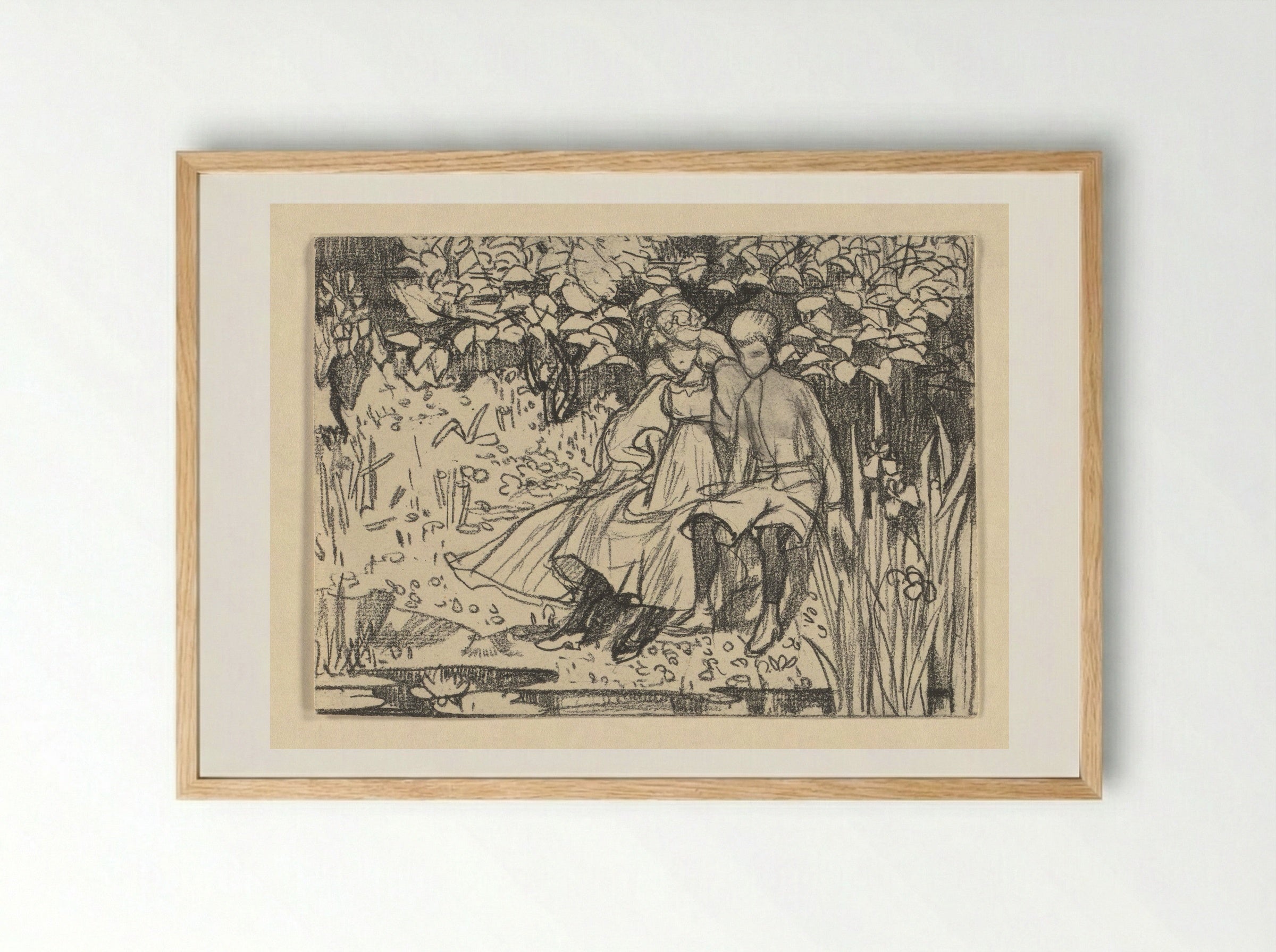 Johannes en Windekind - Edzard Koning - Framed Print Wood