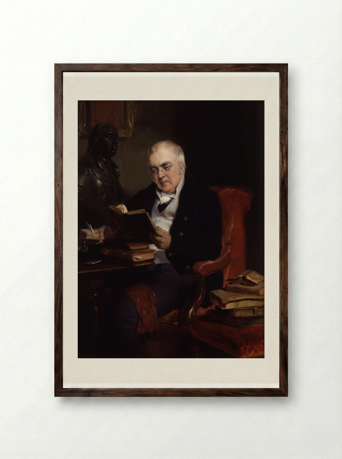 John Allen - Edwin Henry Landseer - Framed Print Dark Wood