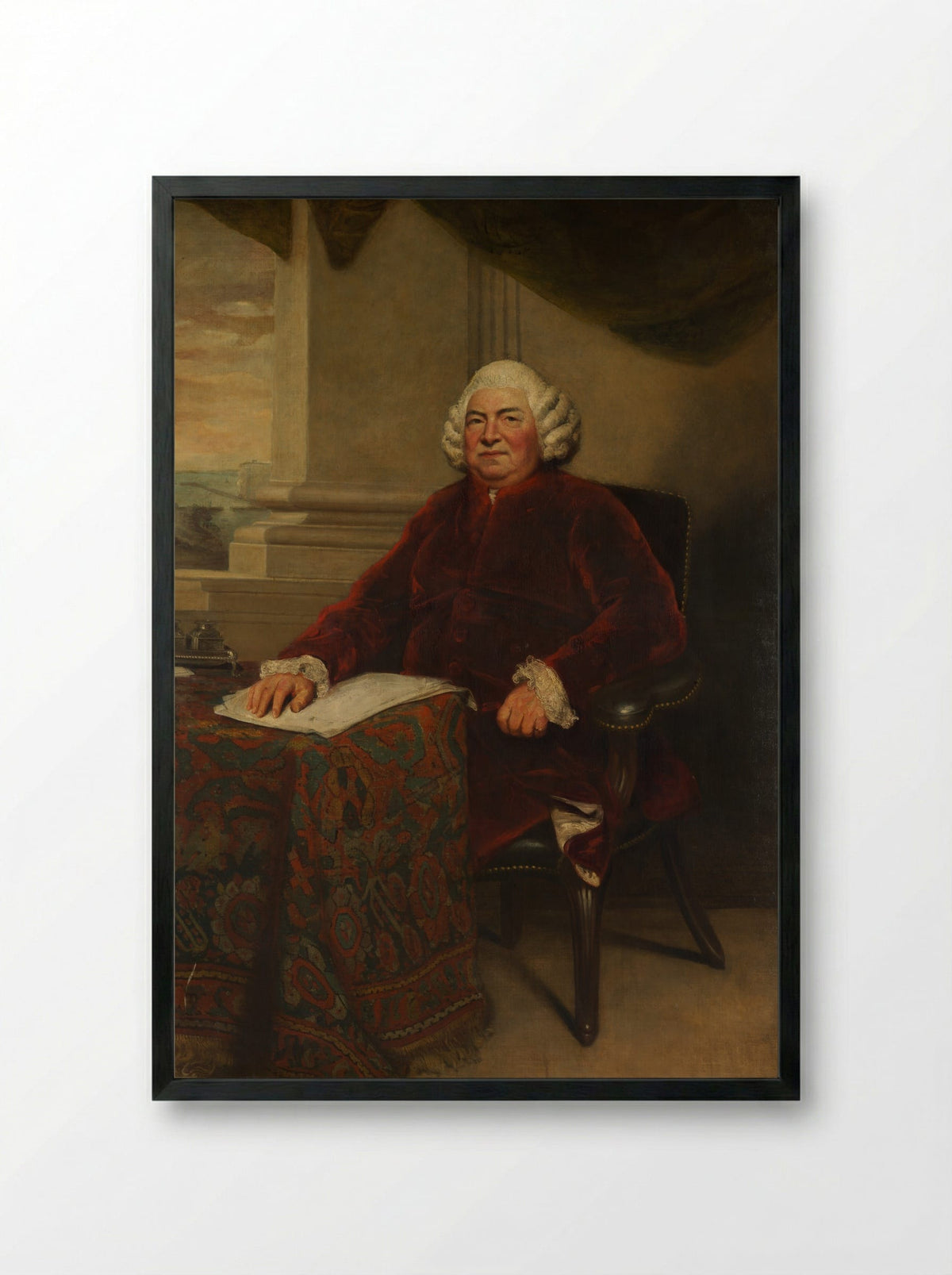 John Barker - Sir Joshua Reynolds - Framed Print Black