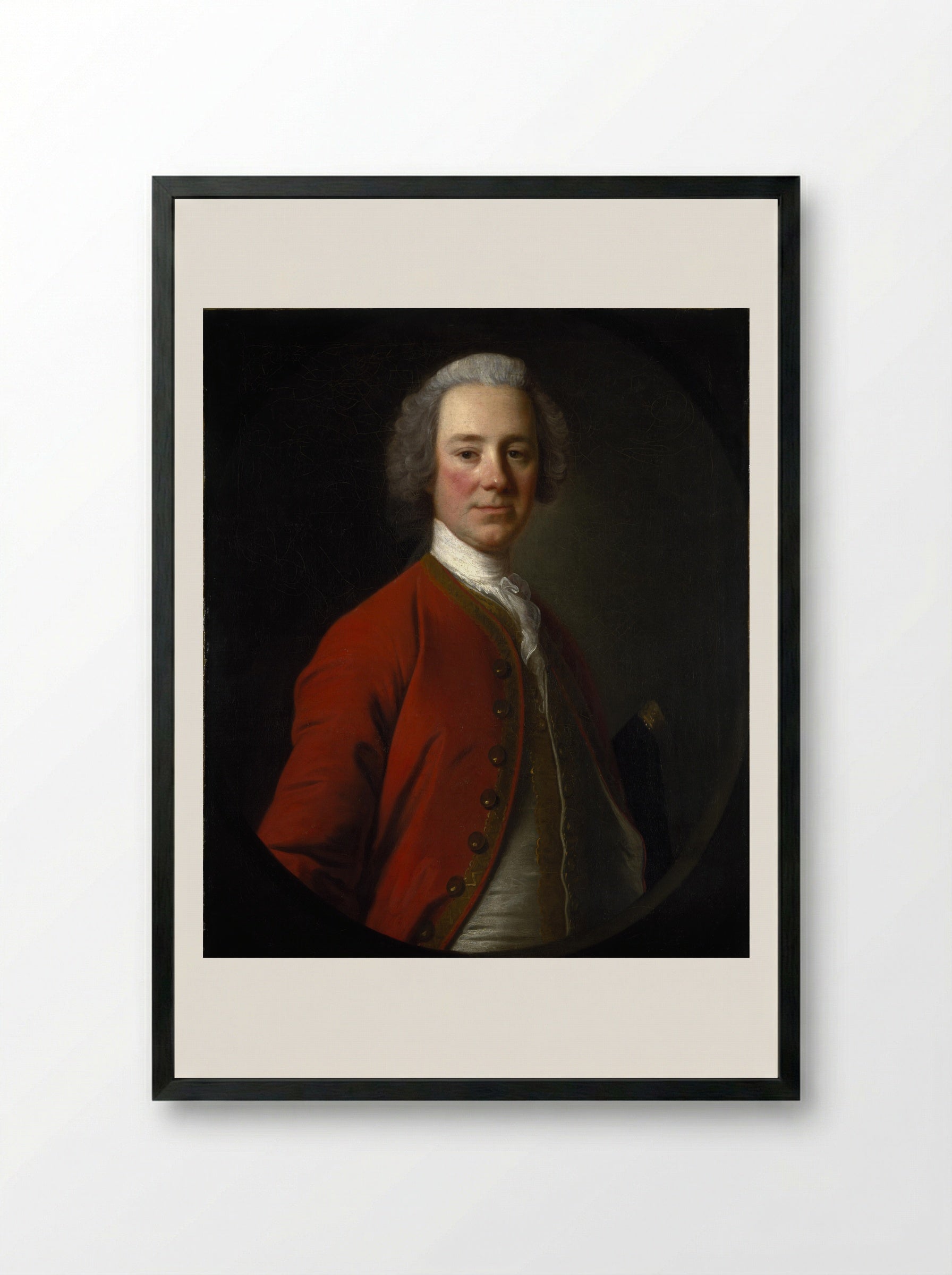 John Campbell, 4th Earl of Loudoun - Allan Ramsay - Framed Print Black